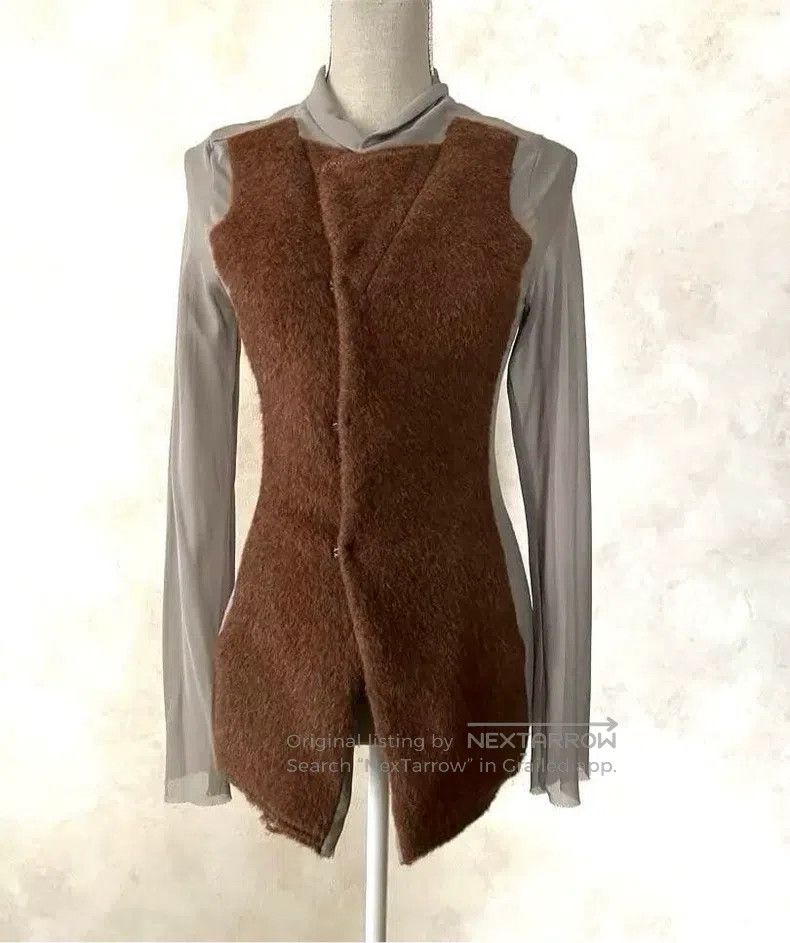 Comme des Garcons Comme Des Garcons Brown Retro Sheer Design Top Size M / US 6-8 / IT 42-44 - 1 Thumbnail