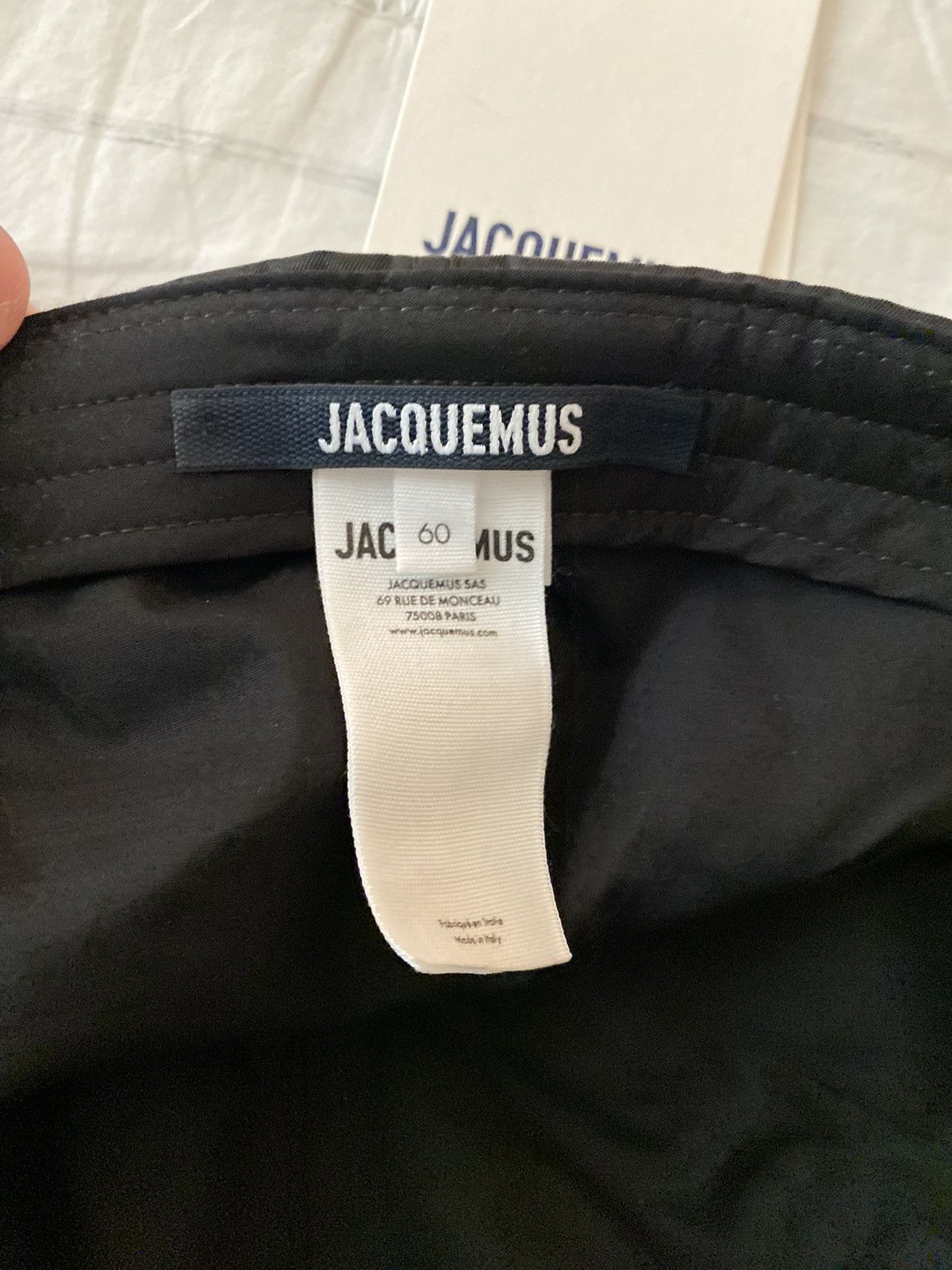 Jacquemus JACQUEMUS La Casquette Ovalie Black Cap Size ONE SIZE - 11 Thumbnail