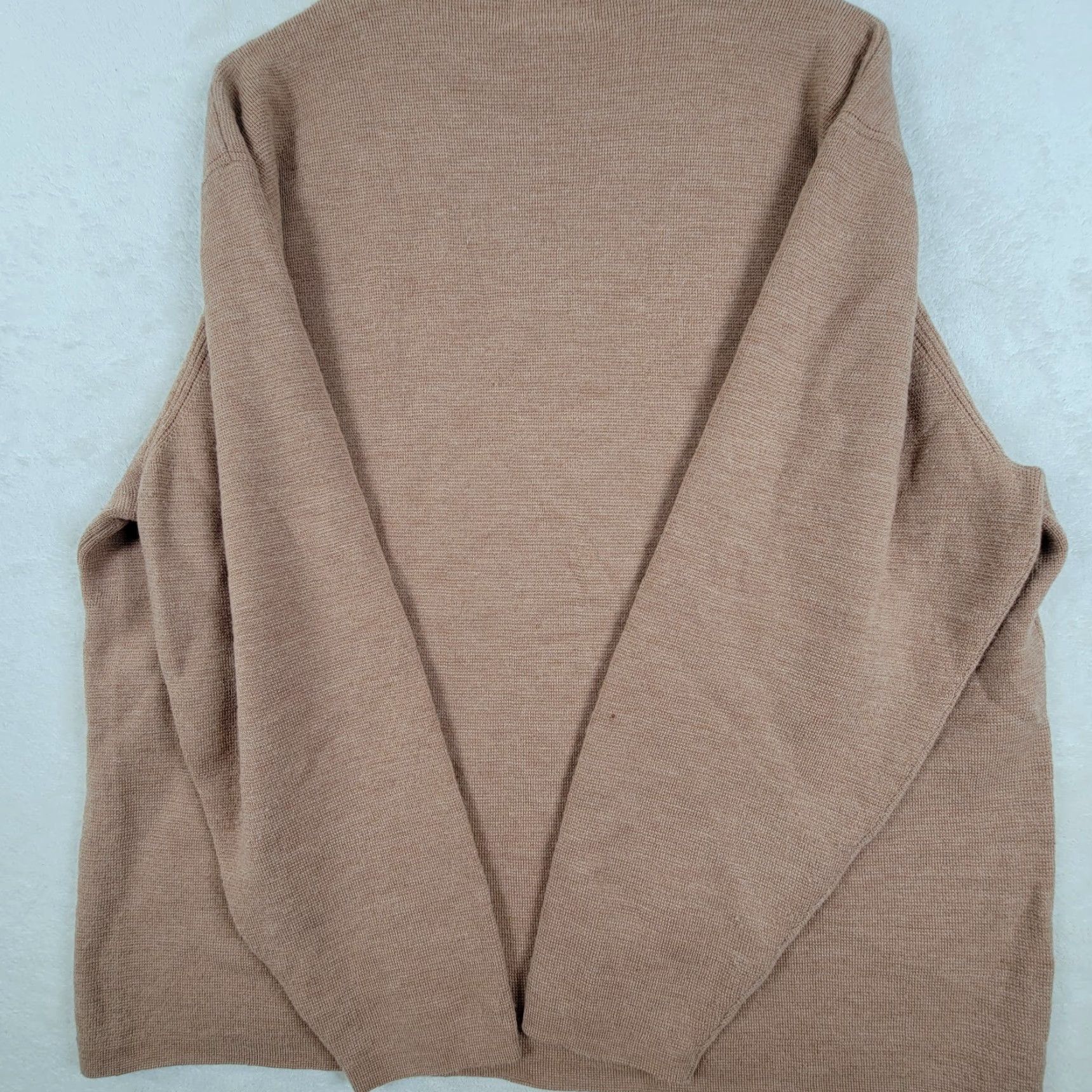 Alfani VINTAGE Alfani Jacket Women XXL Beige Merino Wool Long Sleeve Sweater Size XXL / US 16-18 / IT 52-54 - 4 Thumbnail