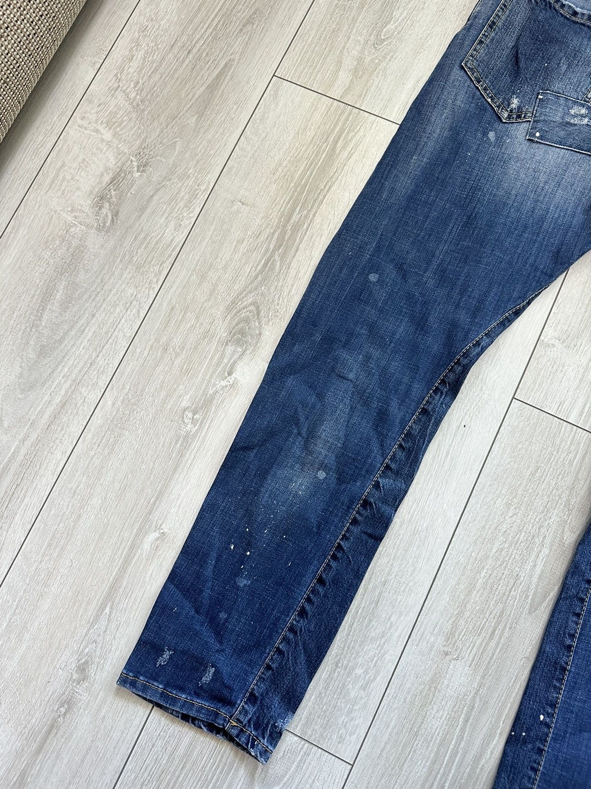 Dsquared2 Dsquared2 Sexy Twist Distressed Denim Jeans Pants (A031) Size US 34 / EU 50 - 18 Thumbnail