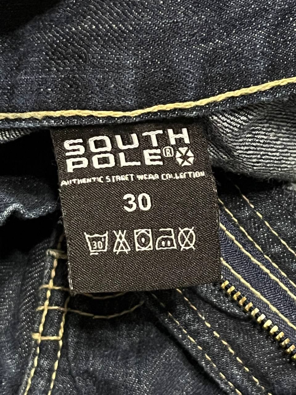 Southpole Vintage Work Southpole Blue Men`s Logo Print Jeans Denim Size US 30 / EU 46 - 14 Thumbnail