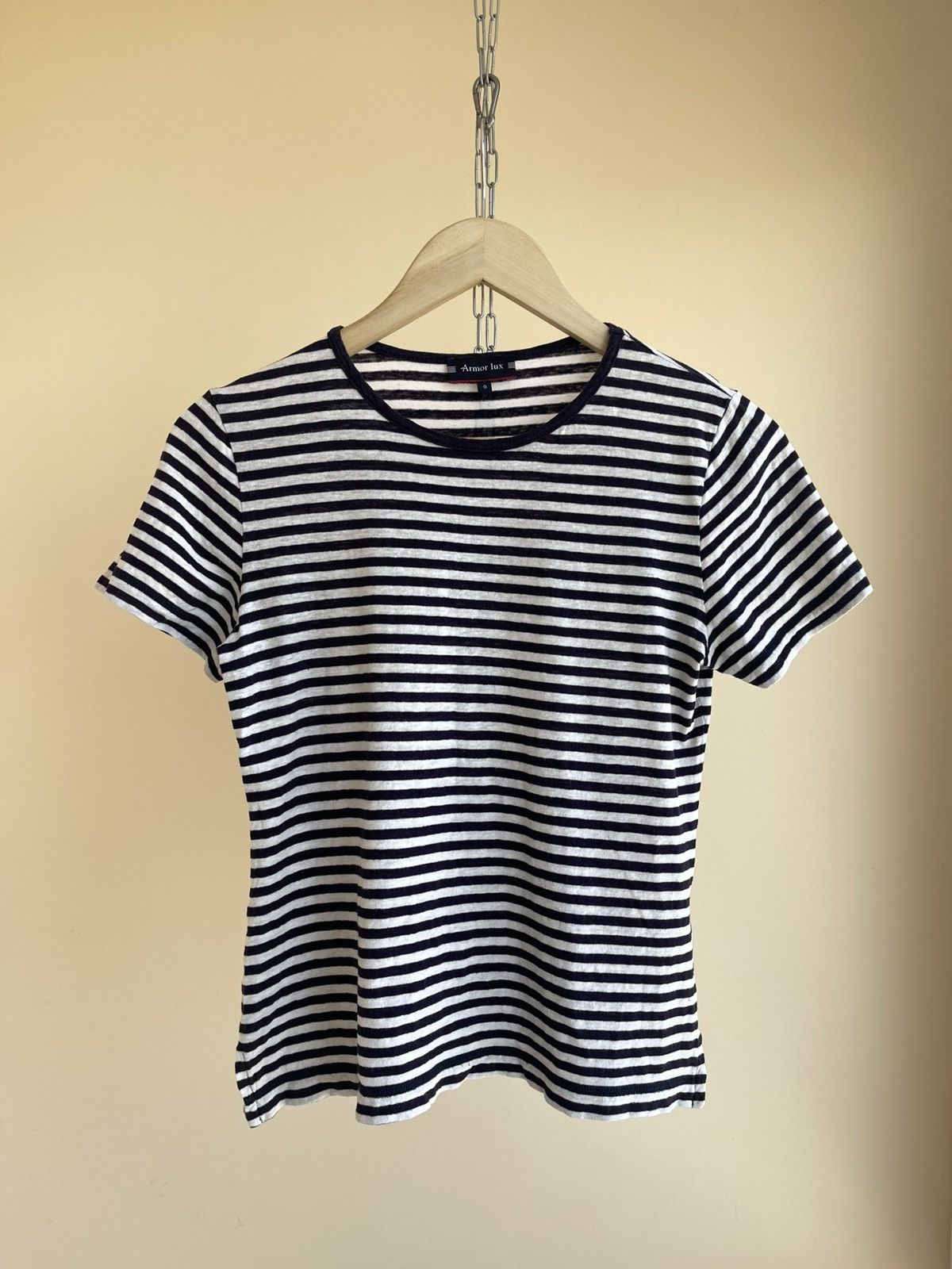 Armor-Lux Armor Lux Cotton Linen Breton Striped T-Shirt Heritage Size0 Size XS / US 0-2 / IT 36-38 - 1 Thumbnail