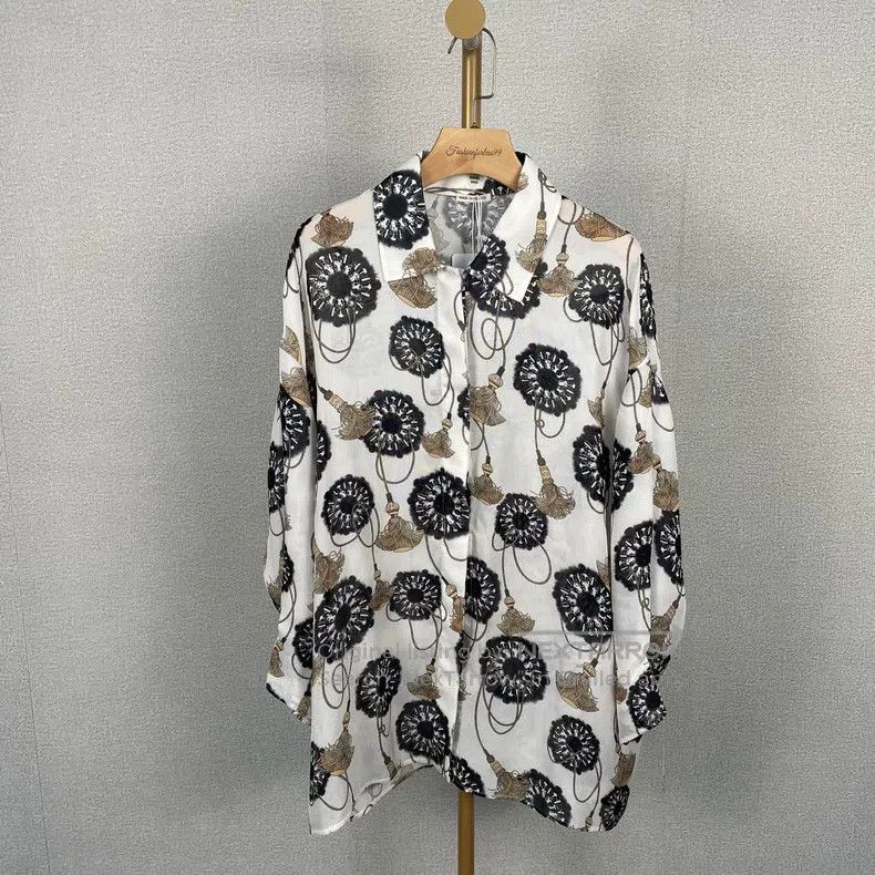 Hermes Hermes Laid-Back Printed Shirt Size XXS / US 00 / IT 34 - 1 Thumbnail