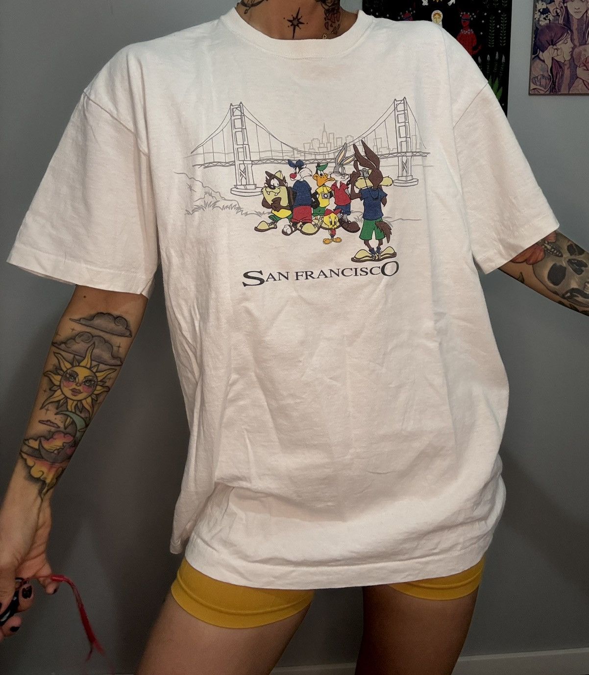 Warner Bros Warner bros vintage white T-shirt xl Size XL / US 12-14 / IT 48-50 - 1 Thumbnail