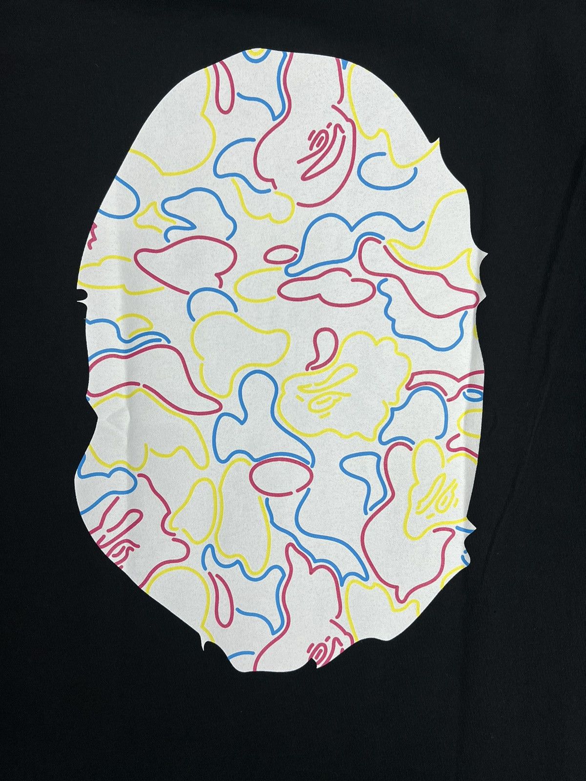 Bape Bape Neon Camo Big Ape Head T-Shirt Size US S / EU 44-46 / 1 - 5 Thumbnail
