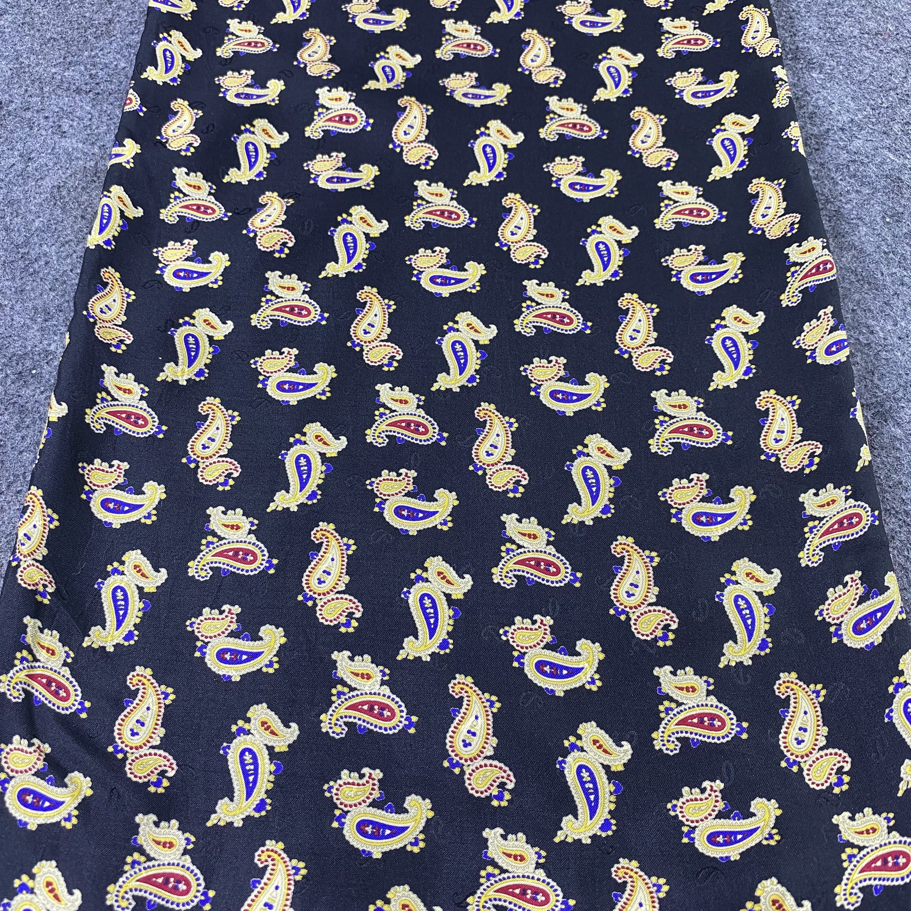 Designer Paisley Silk & Cashmere Muffler / Scarf / Neckwear - T1352 Size ONE SIZE - 5 Thumbnail