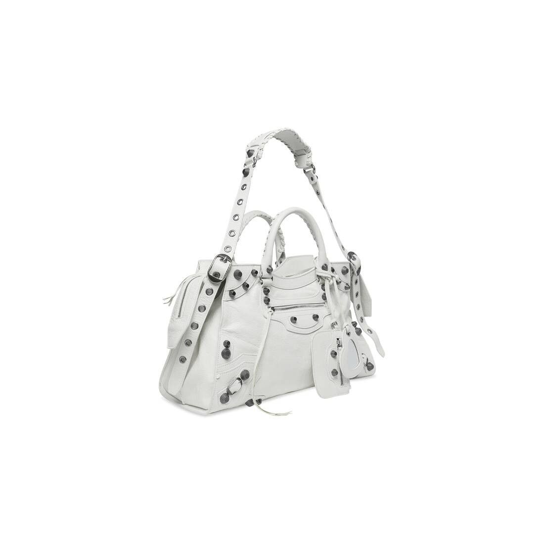 Balenciaga o1mt1gz0125 Size: OS / Neo Cagole City Handbag in White Size ONE SIZE - 2 Thumbnail