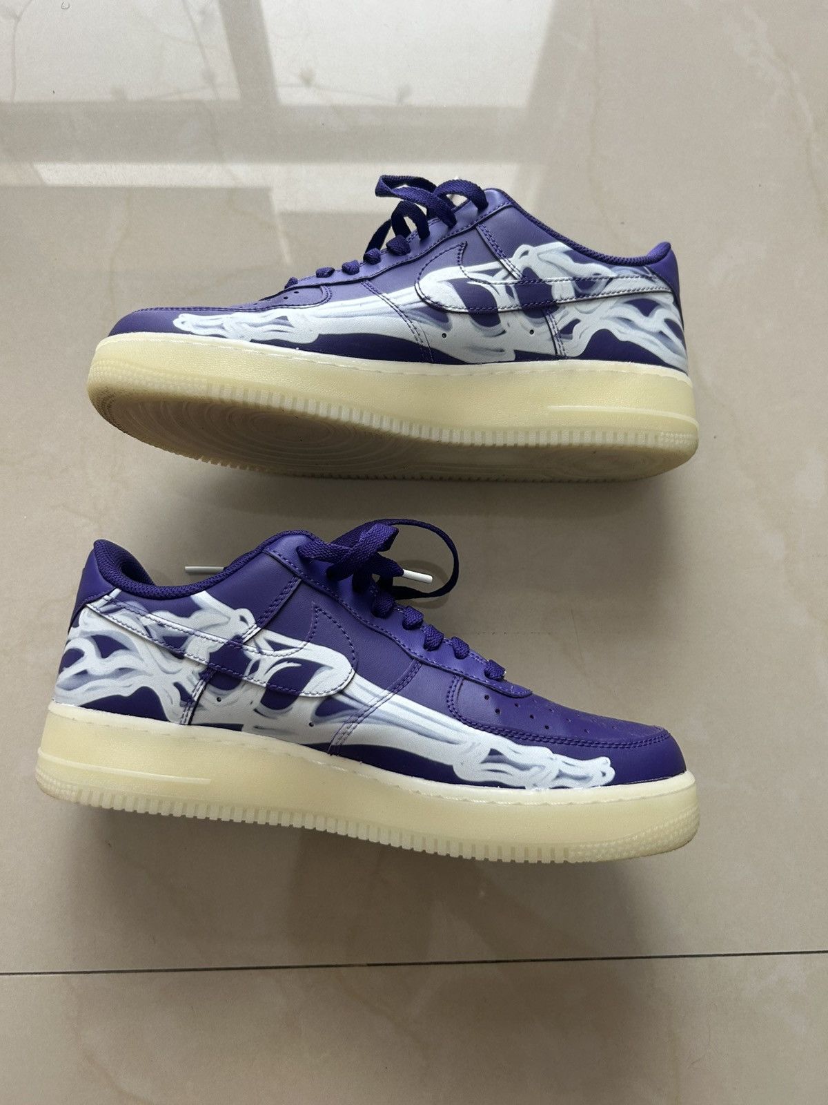 Nike Nike purple skeleton air force 1s Size US 10.5 / EU 43-44 - 2 Thumbnail