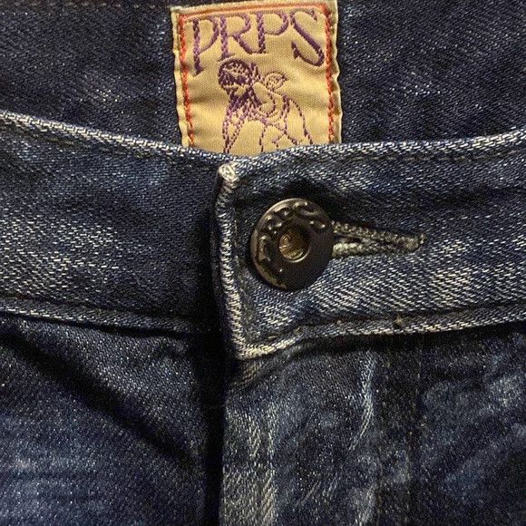 Prps PRPS 'Demon' Selvedge Print Straight-Skinny Denim Jeans Size US 38 / EU 54 - 4 Thumbnail