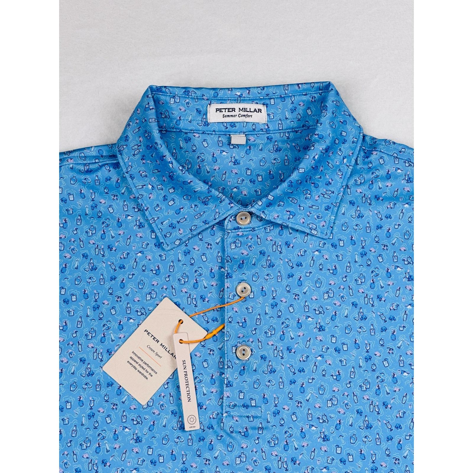 Peter Millar Peter Millar Men’s Medium Chillax Blue Golf Prep Polo Shirt Size US M / EU 48-50 / 2 - 5 Thumbnail