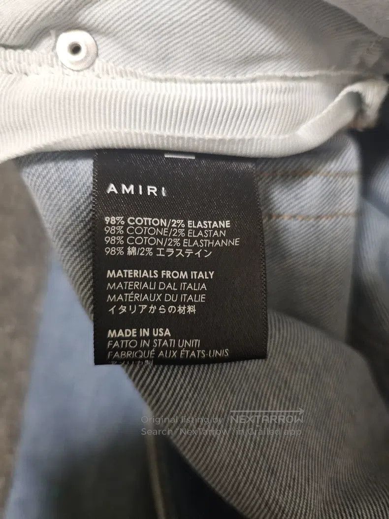 Amiri Amiri Denim Jeans with Double Knee Destruction Size US 30 / EU 46 - 6 Thumbnail