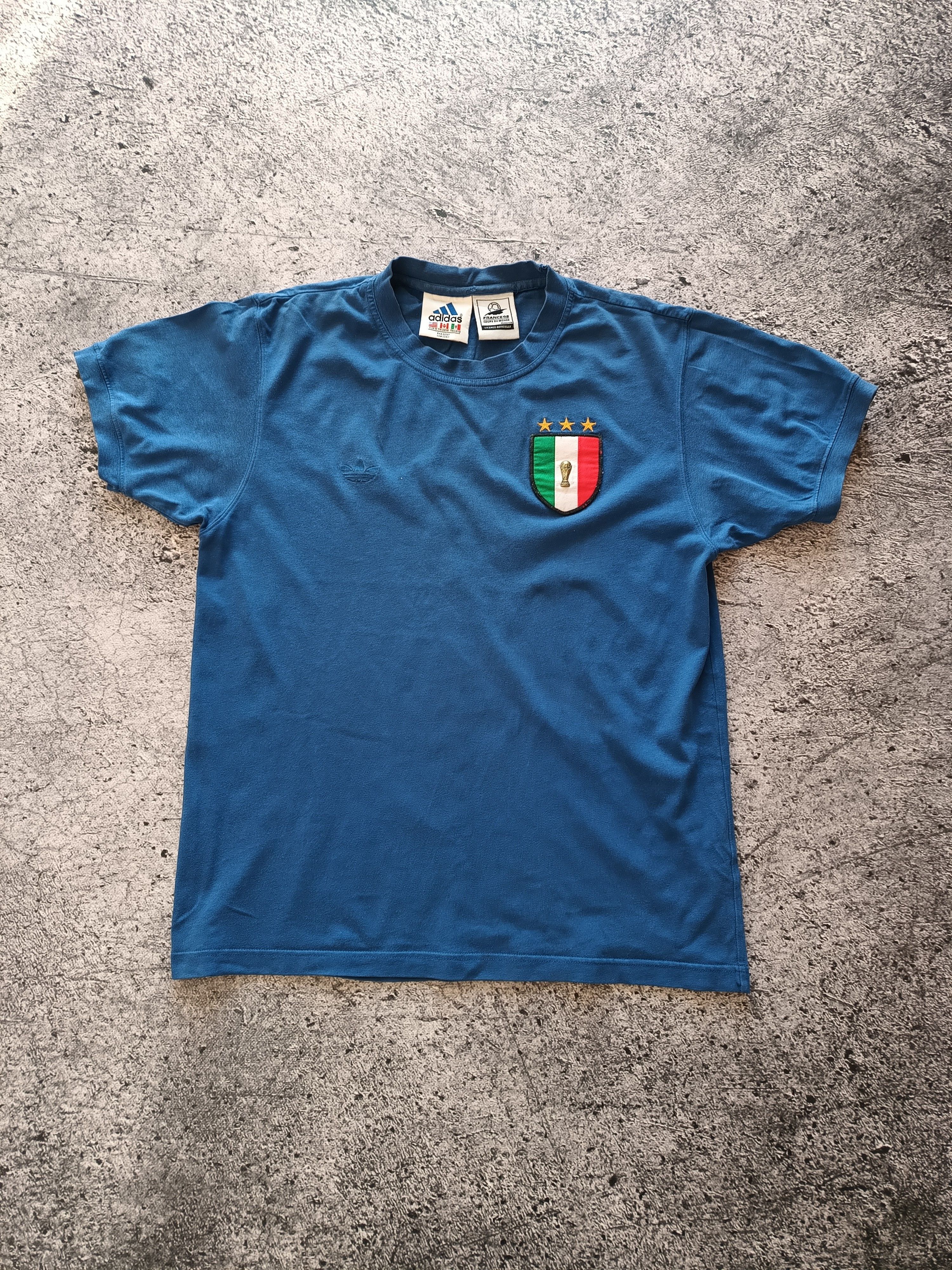 Adidas × Vintage VINTAGE 90s Adidas Football World Cup France 98 Italy Shirt Size US M / EU 48-50 / 2 - 1 Thumbnail