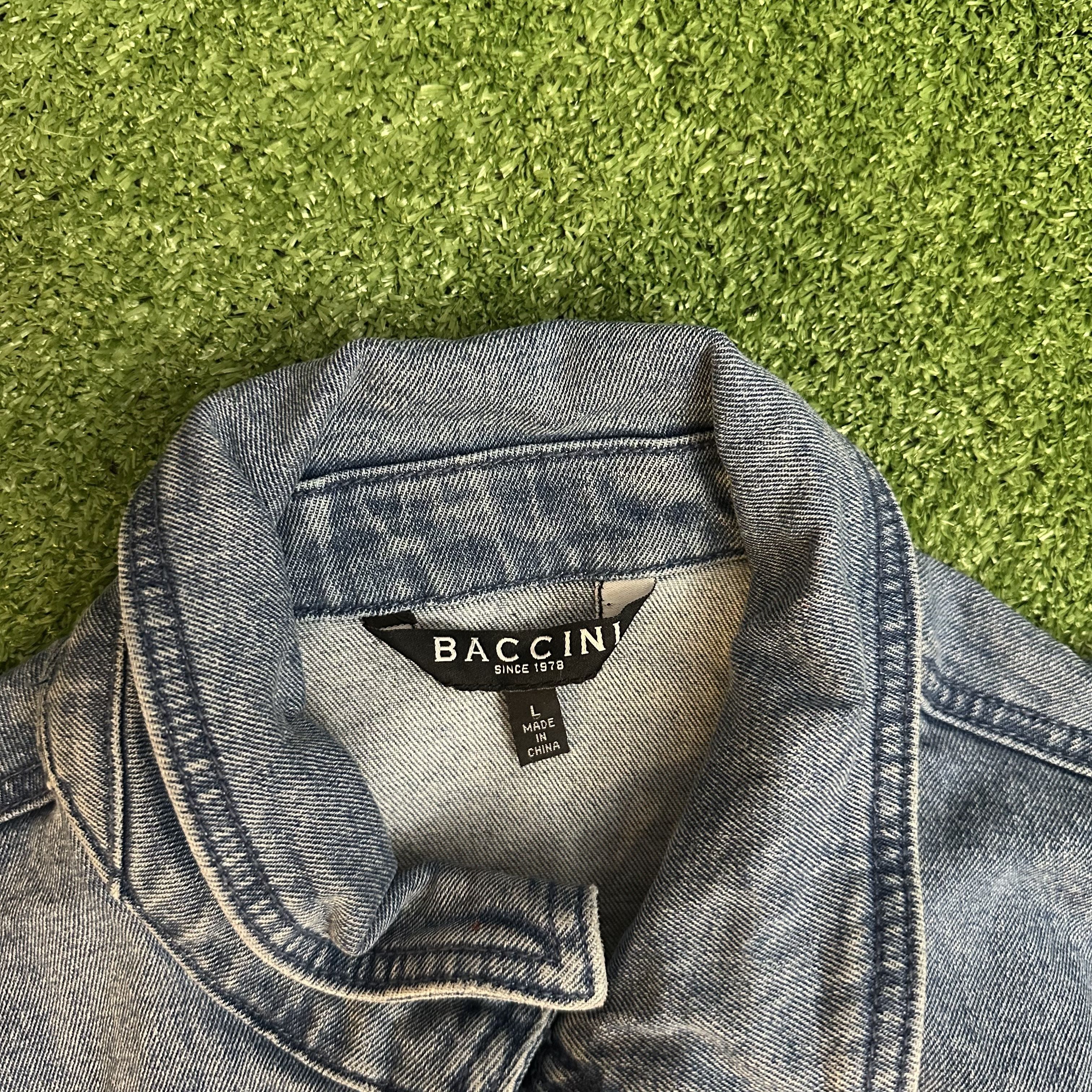 Other Women's Baccini Los Angeles Denim/Tie-Dye Jean Jacket Size L / US 10 / IT 46 - 6 Thumbnail
