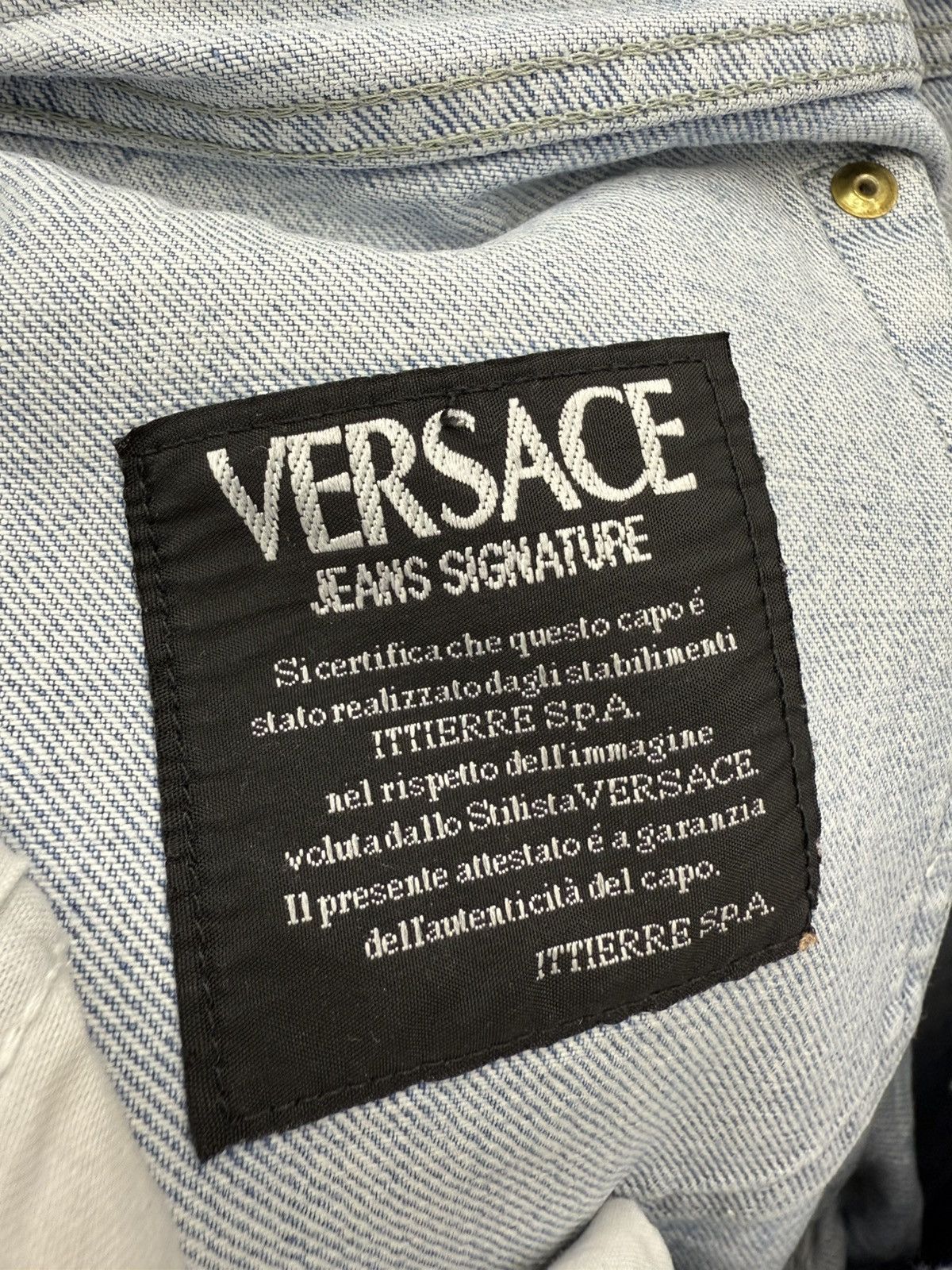 Versace Archive Versace Jeans Signature Denim Jeans Size US 34 / EU 50 - 6 Thumbnail