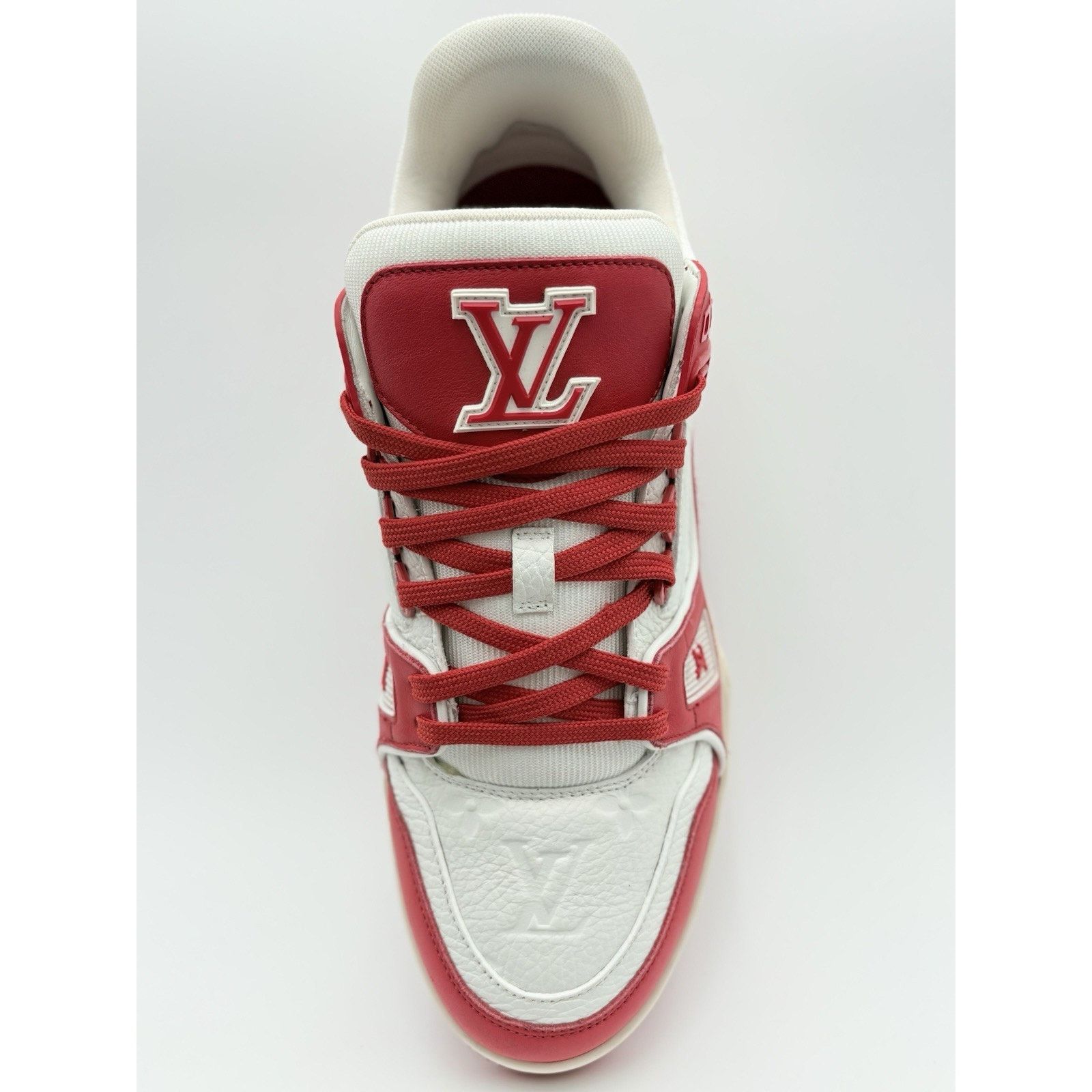 Louis Vuitton (8-8.5 US) Louis Vuitton Trainer ' Red White '| SUPER CLEAN! Size US 8 / EU 41 - 11 Thumbnail