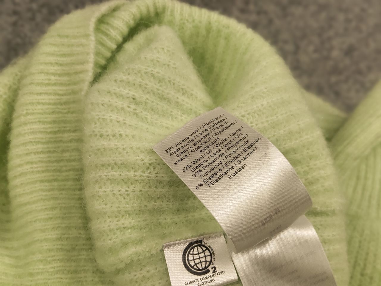 Ganni Ganni Design Alpaca Wool Blend Green Light Pulover Sweater Size M / US 6-8 / IT 42-44 - 17 Thumbnail