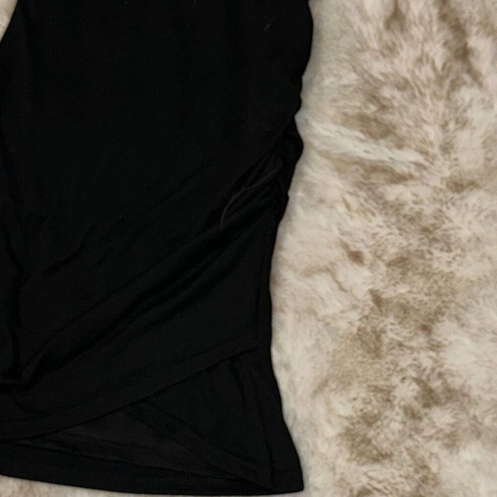 Other Amazon BTBFM Black Wrap-Front Mini Dress | Sz S Size S / US 4 / IT 40 - 5 Thumbnail