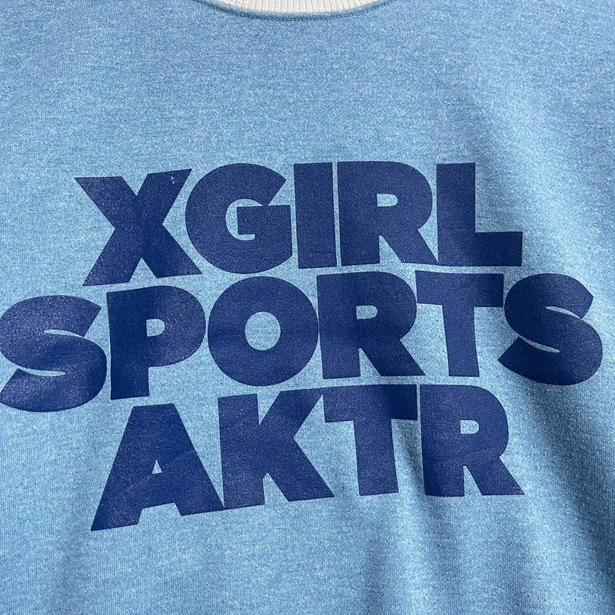 X-Girl X-Girl Sports AKTR Collaboration Sweatshirt – Blue/White Size S / US 4 / IT 40 - 2 Thumbnail