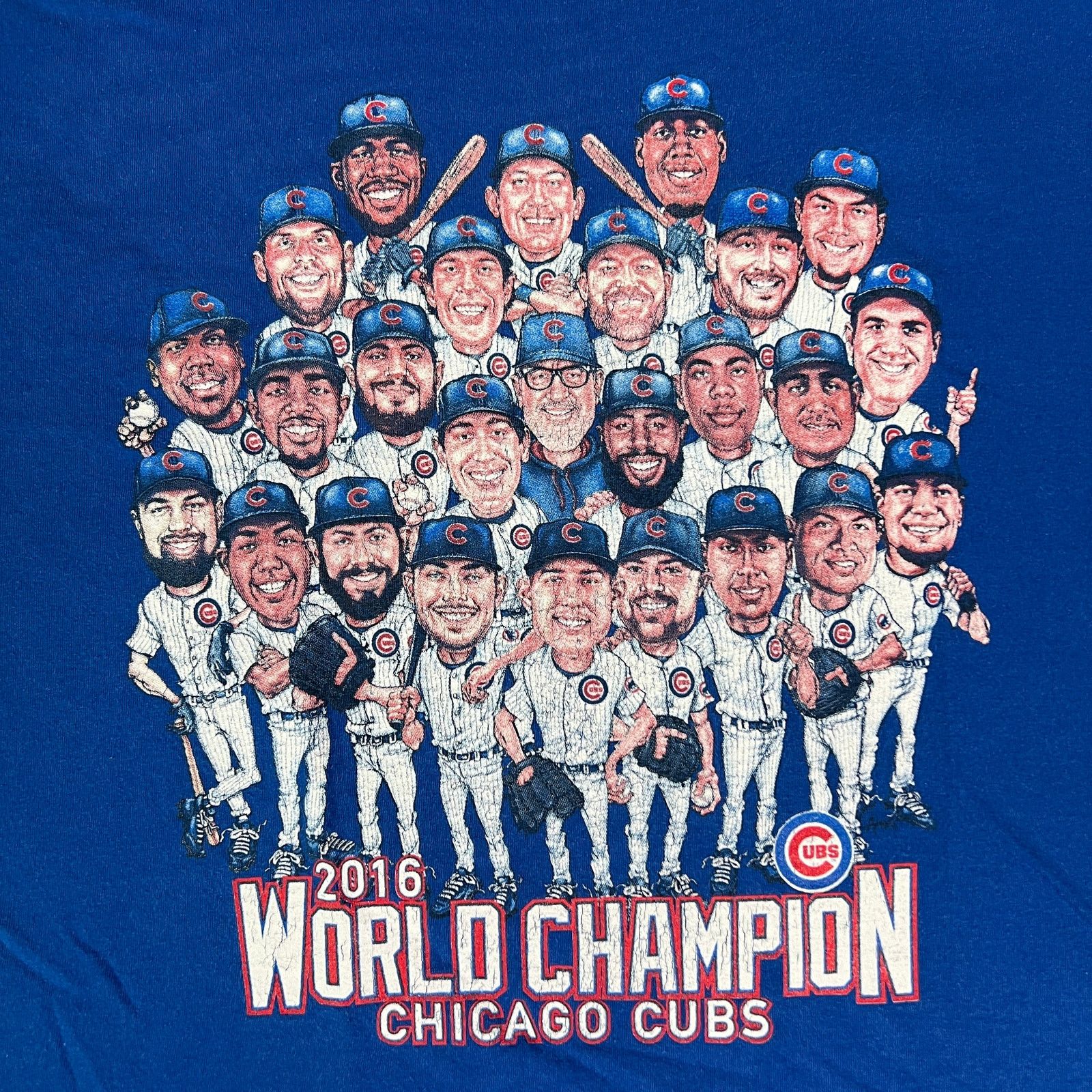 MLB × Vintage 2016 Chicago Cubs T Shirt World Champions Baseball MLB Tee Size US L / EU 52-54 / 3 - 3 Thumbnail