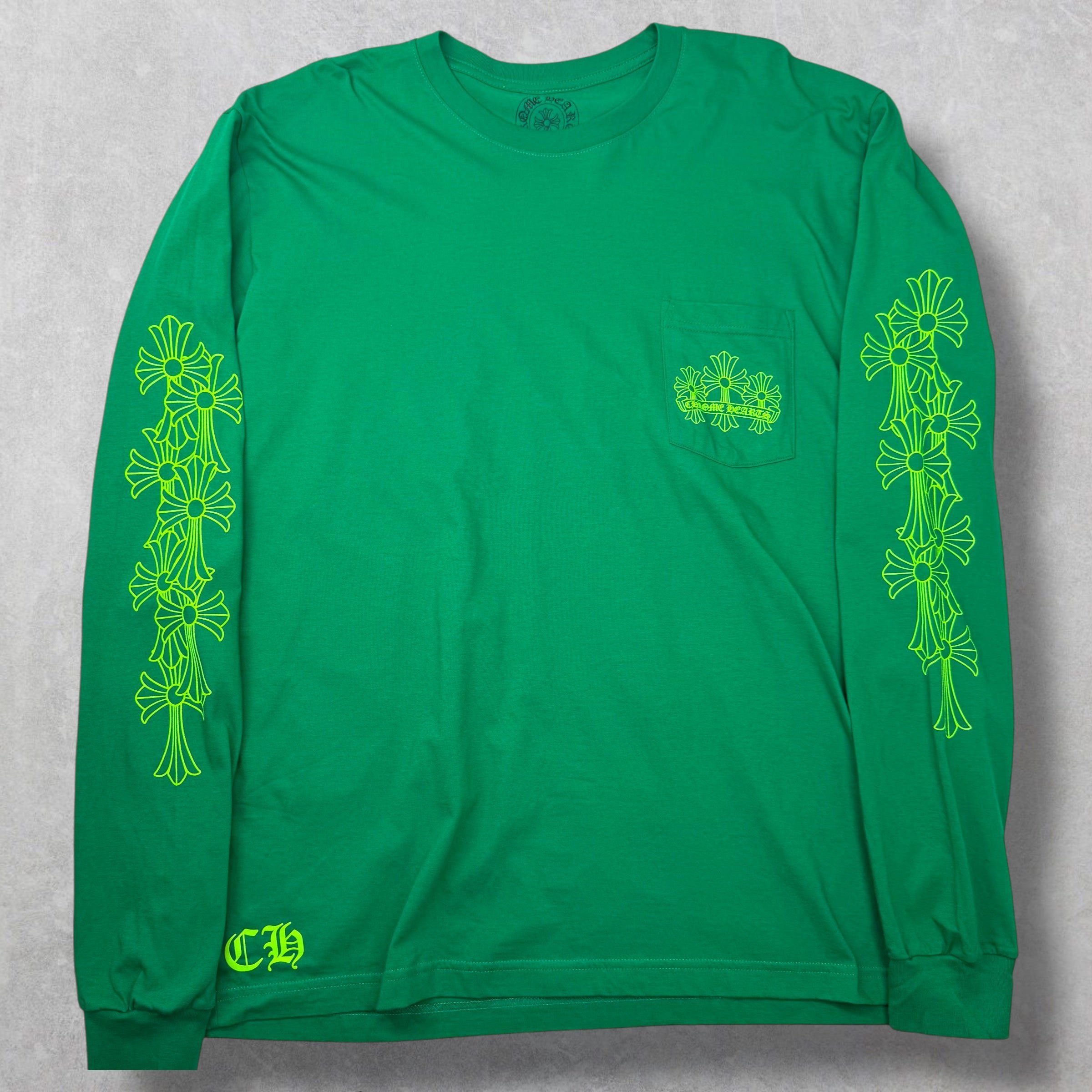 Chrome Hearts Chrome Hearts Green Cemetery Cross L/S XXL Size US XXL / EU 58 / 5 - 2 Thumbnail