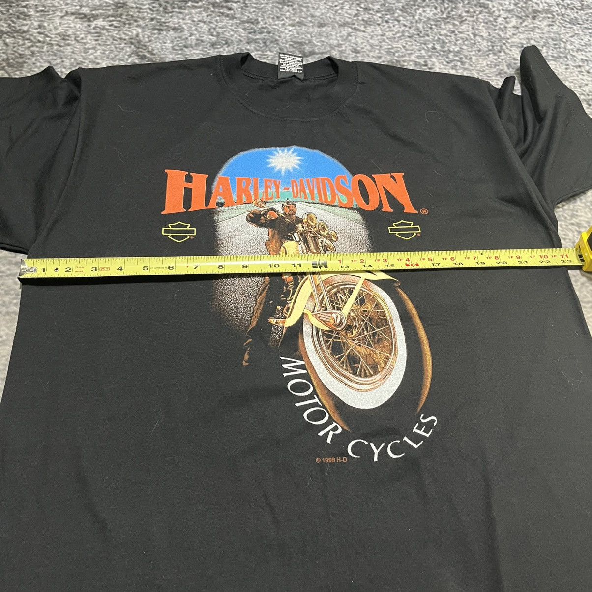 Harley Davidson Vintage 90s Harley Davidson Biker Logo T Shirt Size Large Size US L / EU 52-54 / 3 - 9 Thumbnail