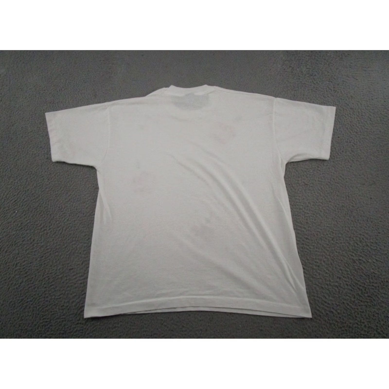 Fruit Of The Loom Vintage Fruit of the Loom Stitch T-Shirt Adult XL White 90s 1990s Mens Shirt Size US XL / EU 56 / 4 - 7 Thumbnail