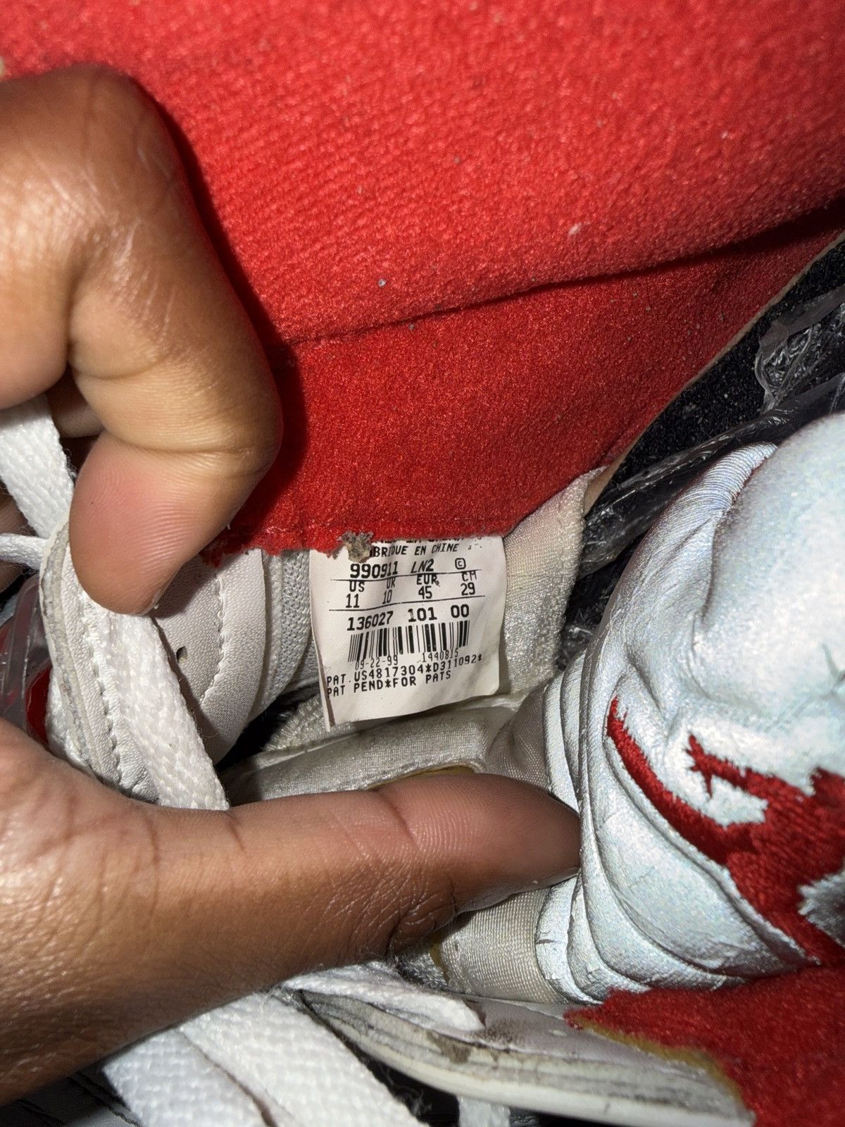 Nike 1999 Jordan 5 “Fire Red” Size US 11 / EU 44 - 6 Thumbnail