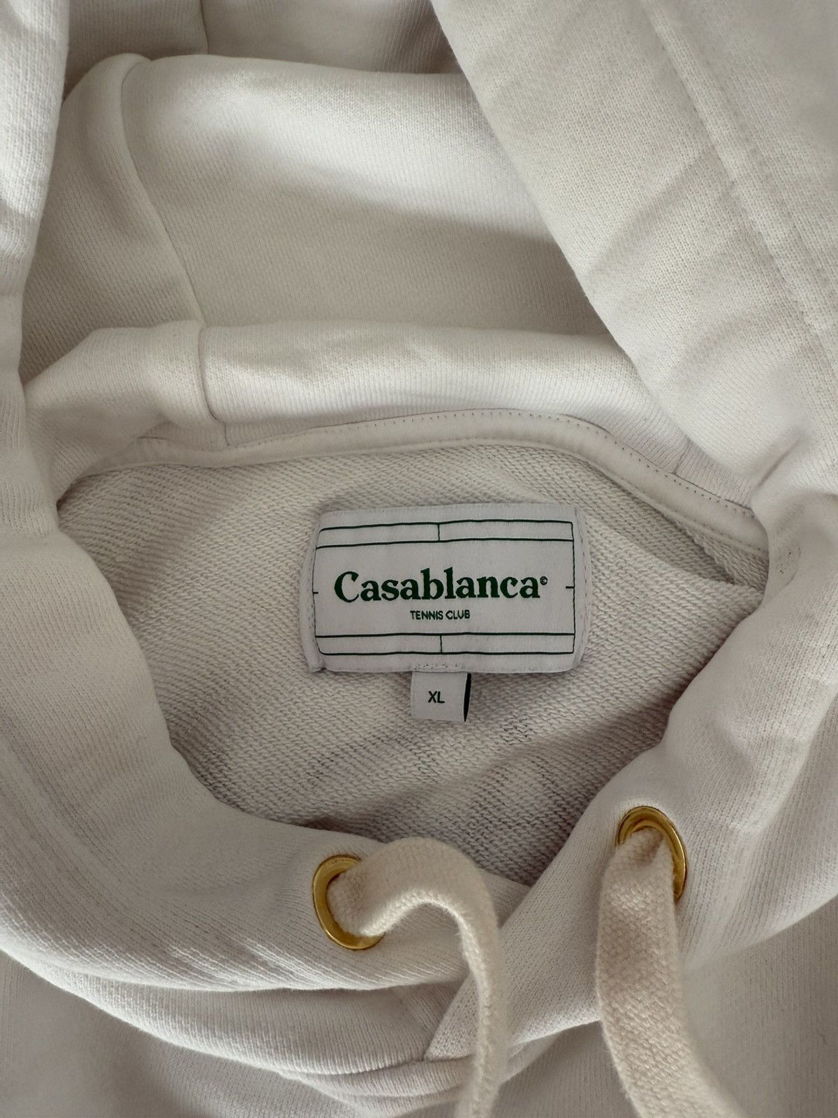 Casablanca Casa Blanca White Hoodie Size US XL / EU 56 / 4 - 2 Thumbnail