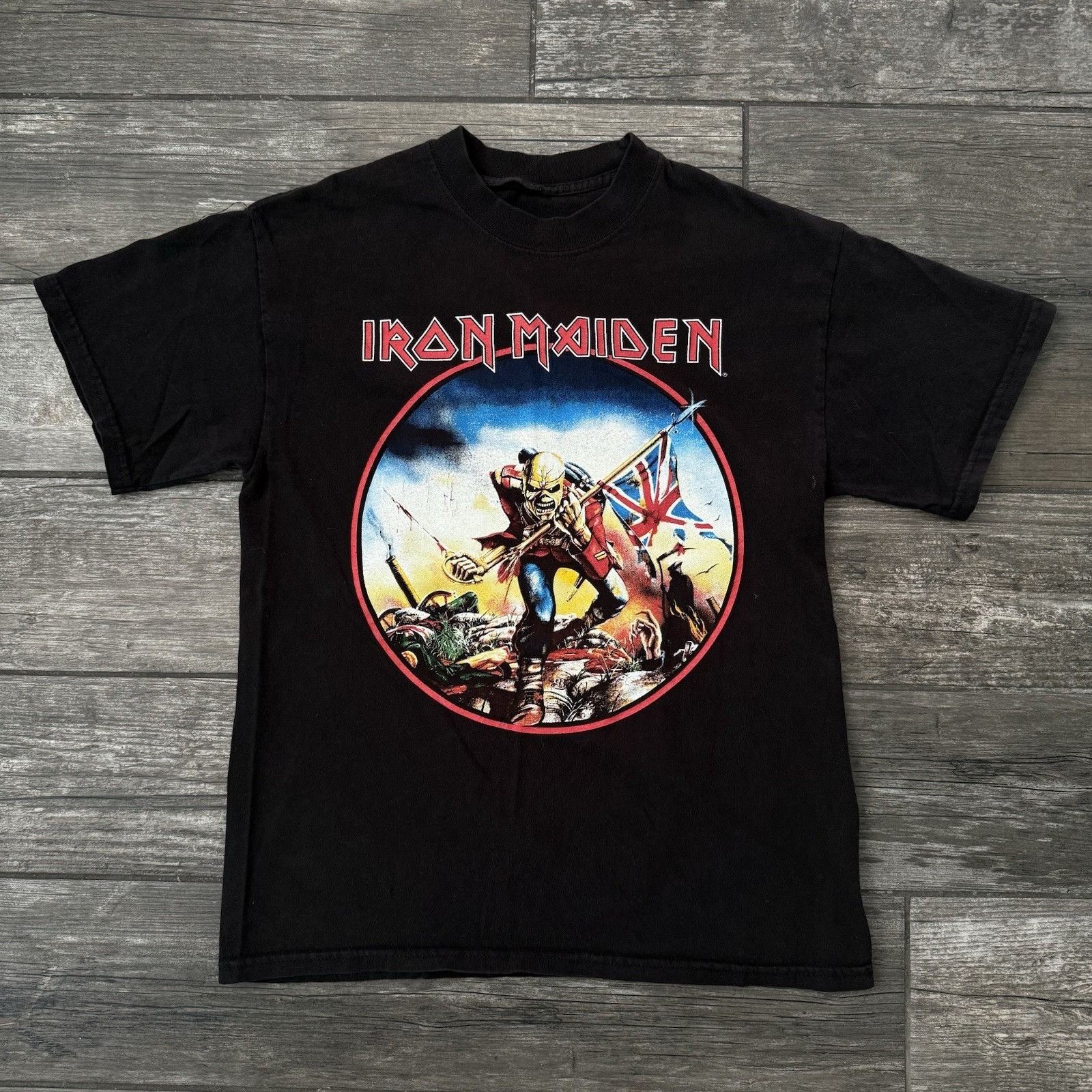 Iron Maiden VTG Y2K IRON MAIDEN THE TROOPER BLACK SHORT SLEEVE CONCERT P Size US S / EU 44-46 / 1 - 2 Thumbnail