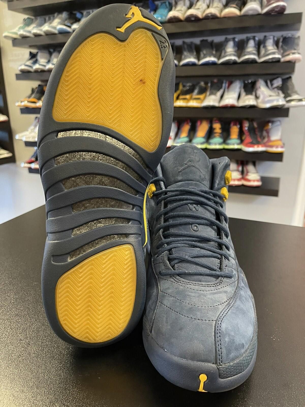 Jordan Brand Size 14 - Air Jordan 12 Retro Michigan NRG 2018 BQ3180- 407 Size US 14 / EU 47 - 8 Thumbnail