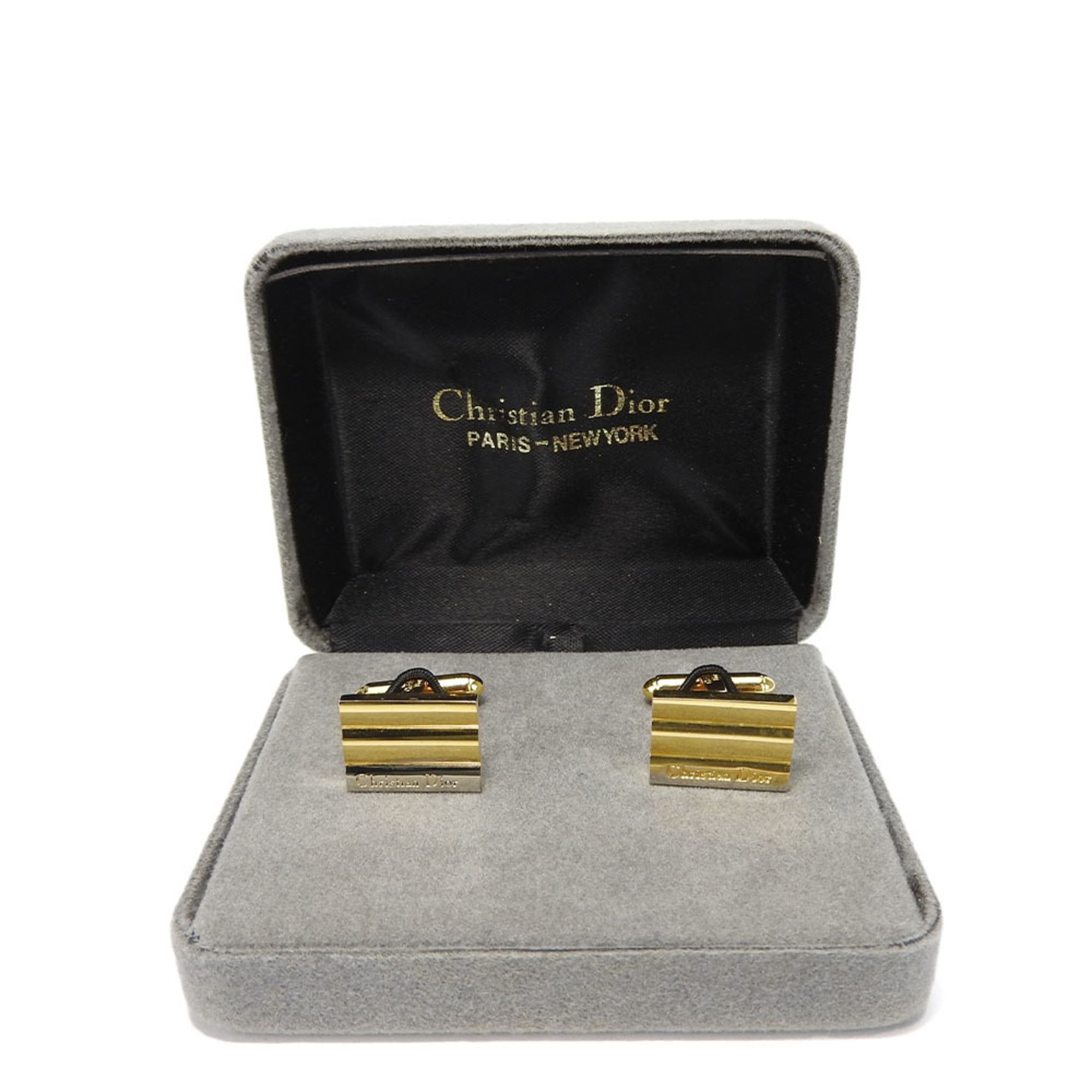 Dior Christian Dior cufflinks, GP gold and silver, for men. accessories cuffs, silver. Size ONE SIZE - 1 Thumbnail
