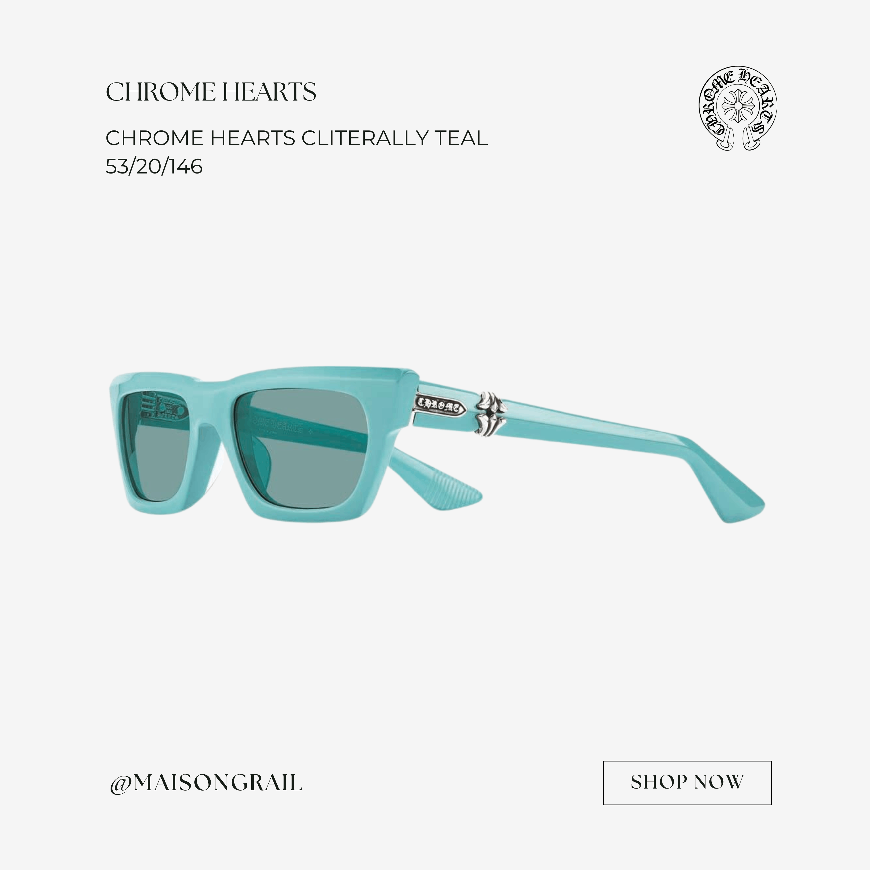 Chrome Hearts CHROME HEARTS CLITERALLY SUNGLASSES Size ONE SIZE - 1 Thumbnail