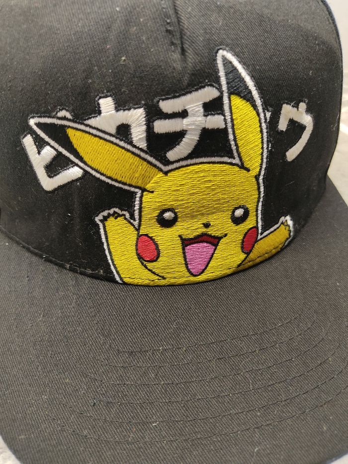 Japanese Brand × Pokemon Pikachu Pokemon Big logo Cap Hat Size ONE SIZE - 3 Thumbnail