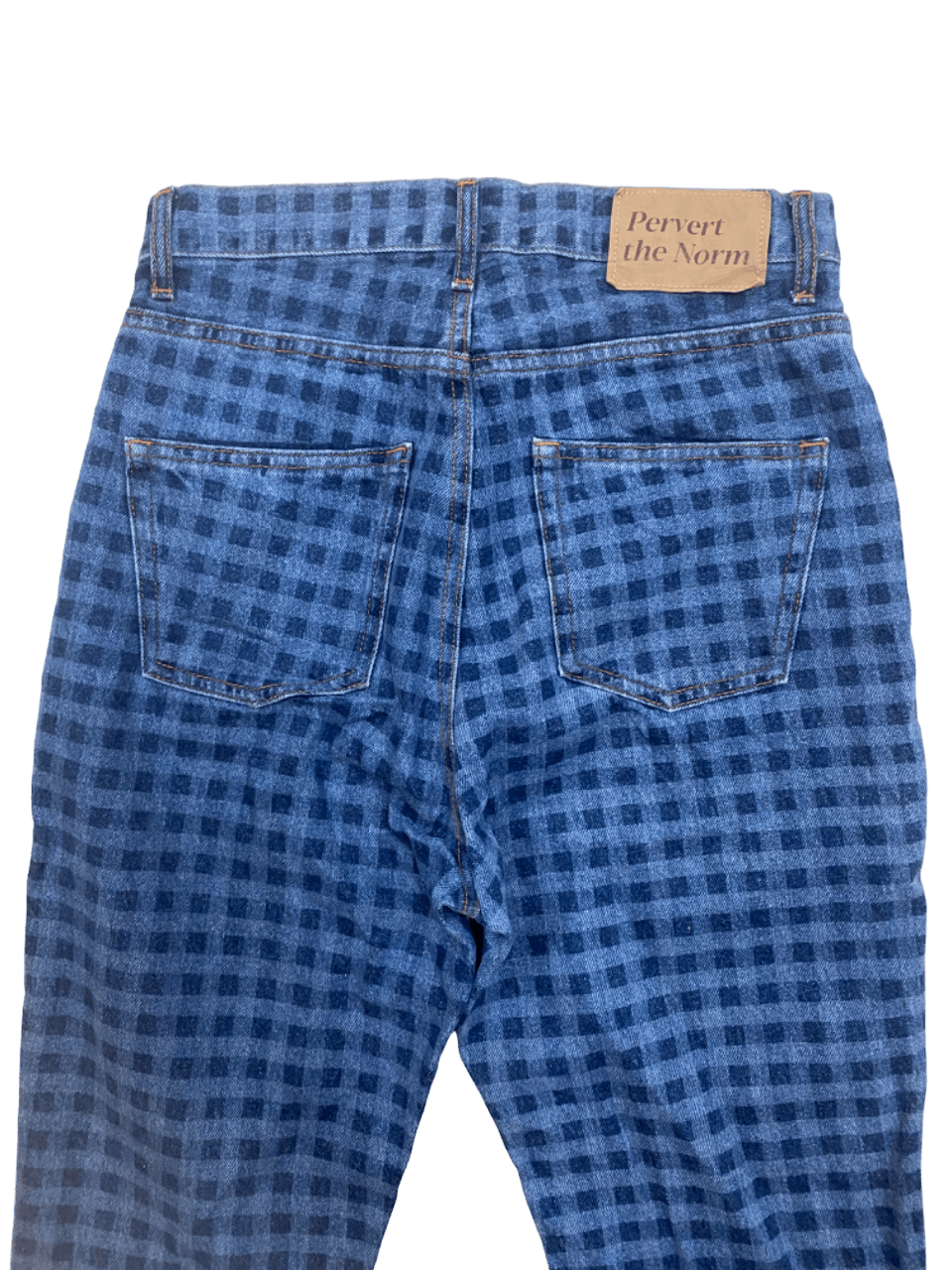If Six Was Nine × Le Grande Bleu (L.G.B.) Japanese WWG Checker Denim Jeans Size US 28 / EU 44 - 4 Thumbnail