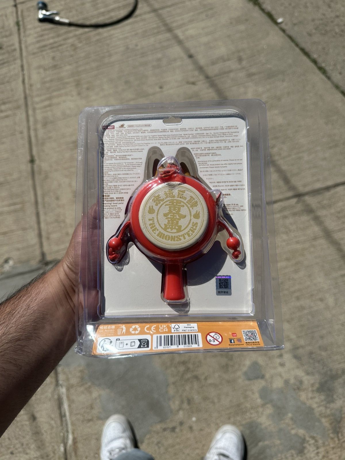 POP MART Pop Mart The Monsters Labubu Rattle Drum Earphone Case Size ONE SIZE - 3 Thumbnail