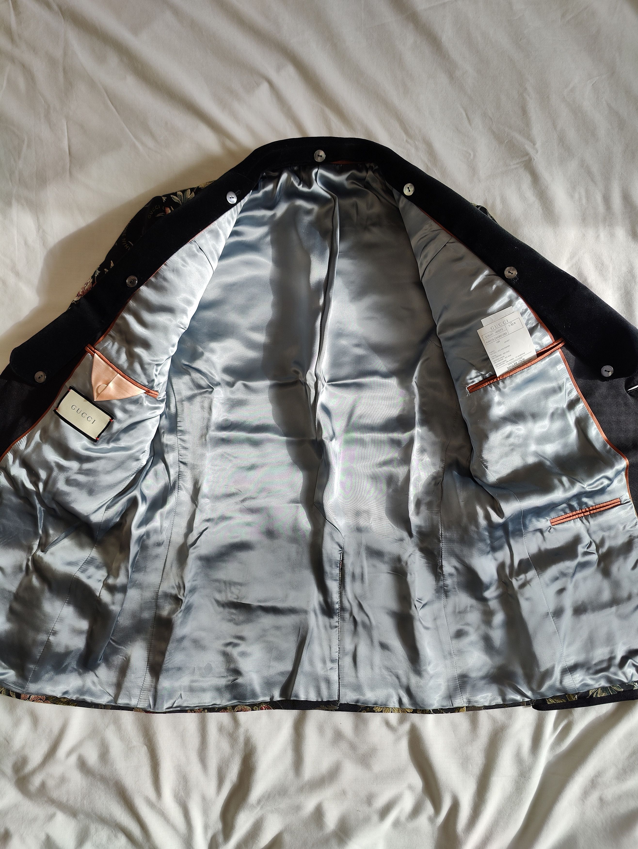 Gucci Gucci Silk Floral Jacquard Jacket Size 52R - 9 Thumbnail