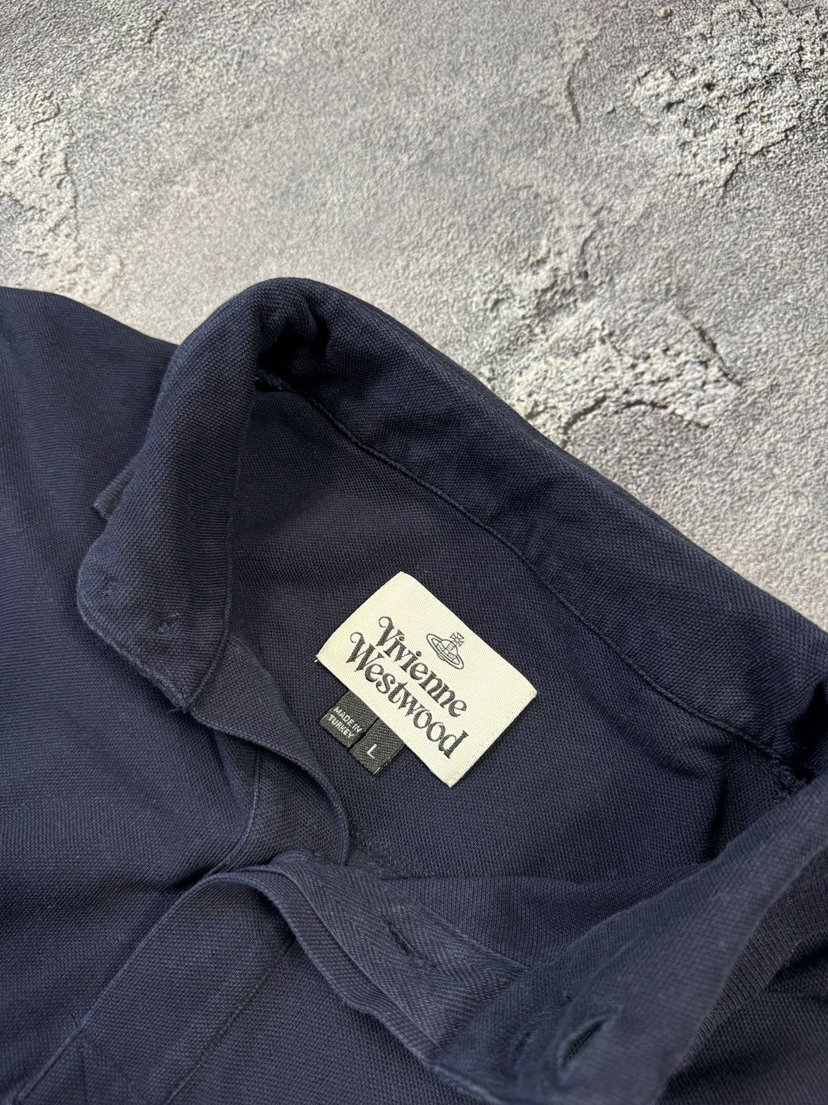 Vivienne Westwood Vivienne Westwood Orb Polo Shirt — Navy Blue Size US L / EU 52-54 / 3 - 2 Thumbnail