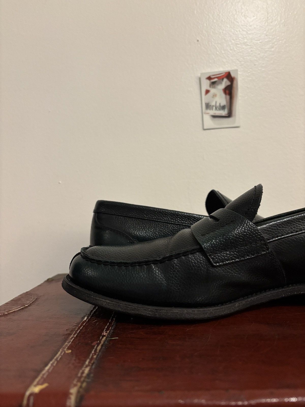 Prada Prada Spazzolato Penny Loafers Dark Green / Black Size US 9 / EU 42 - 20 Thumbnail