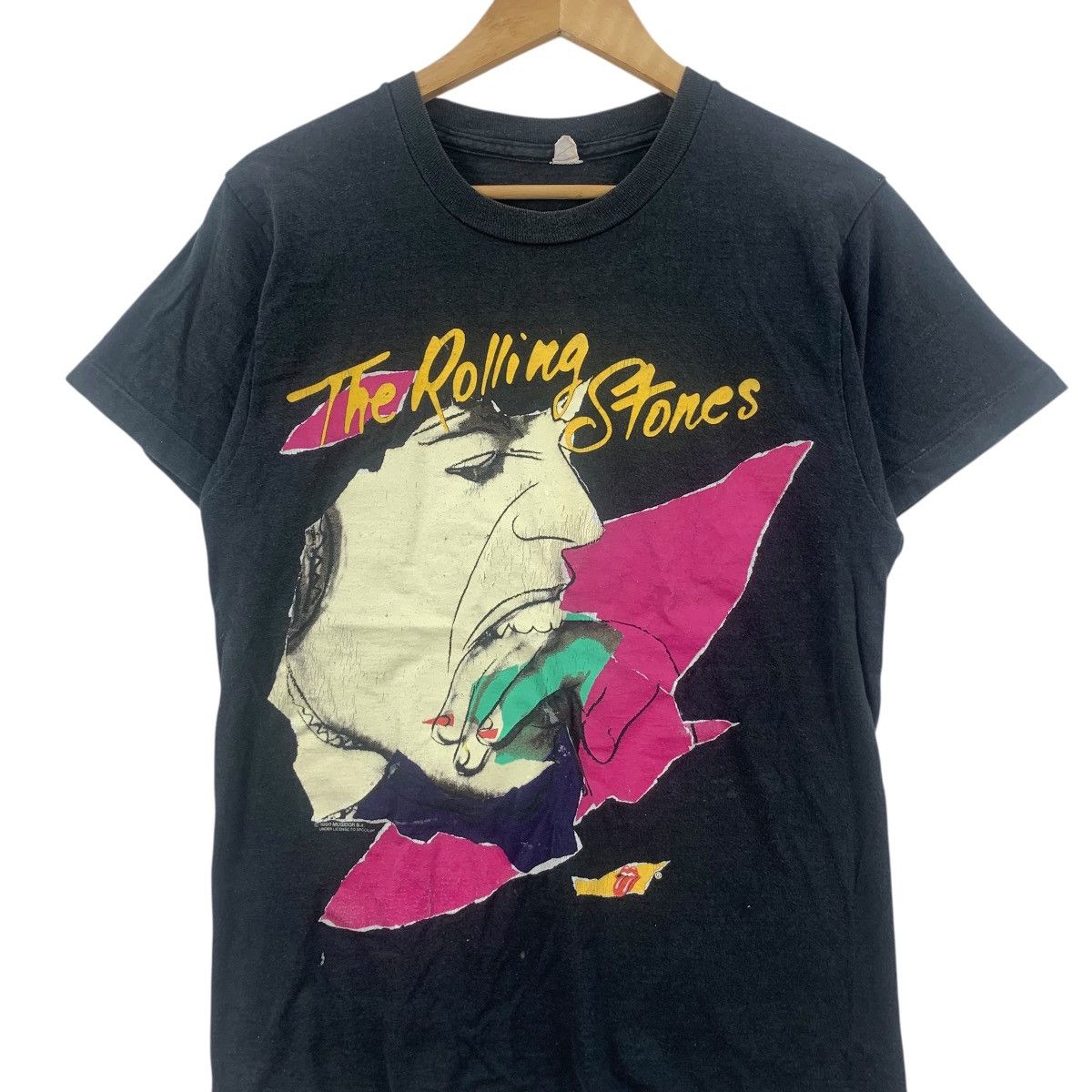 Band Tees Vintage THE ROLLING STONES x ANDY WARHOL 1990 Tour Tee Shirt Size US S / EU 44-46 / 1 - 5 Thumbnail