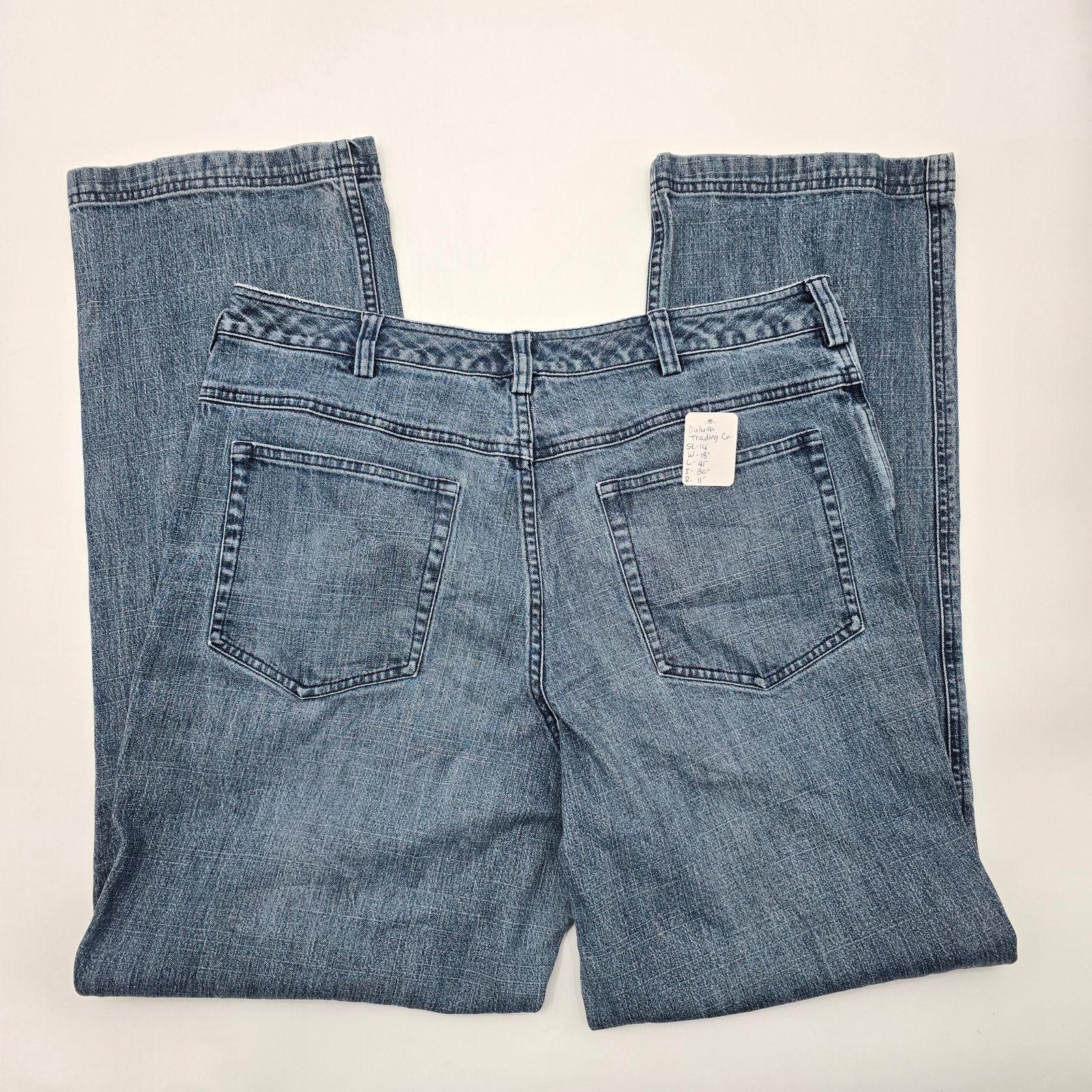 Duluth Trading Company Duluth Trading Company Blue Denim Jeans Straight Pants 14x33 Size 36" / US 14 / IT 50 - 4 Thumbnail