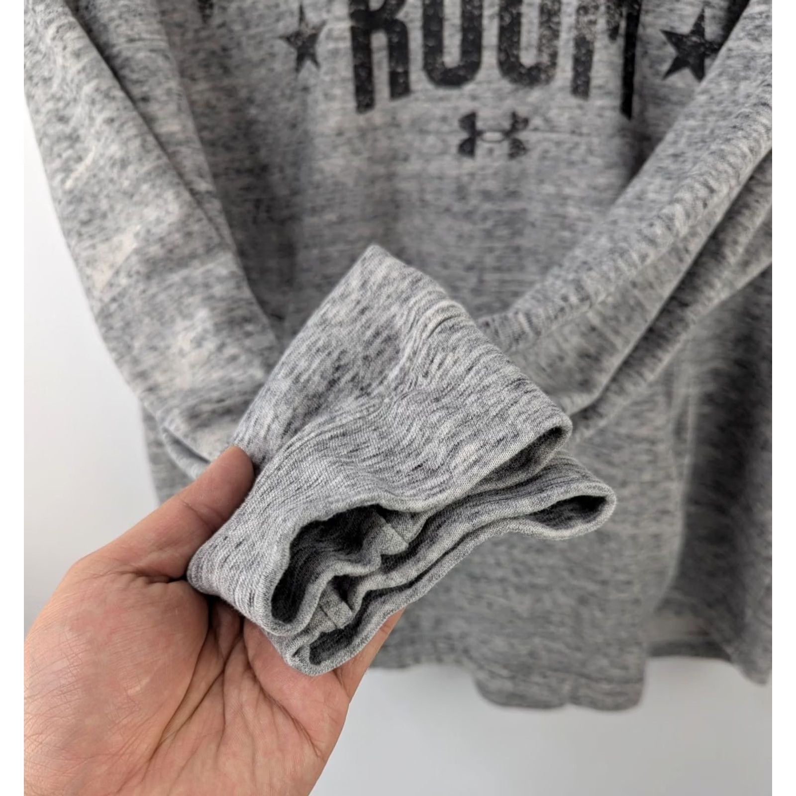 Under Armour Under Armour Project Rock Hoodie Mens XL Grey Hardest Worker In The Room Gym Size US XL / EU 56 / 4 - 4 Thumbnail