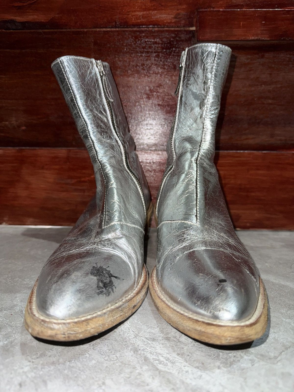 Haider Ackermann Haider Ackermann F/W 20 Garth Silver Boots Size US 8 / EU 41 - 2 Thumbnail