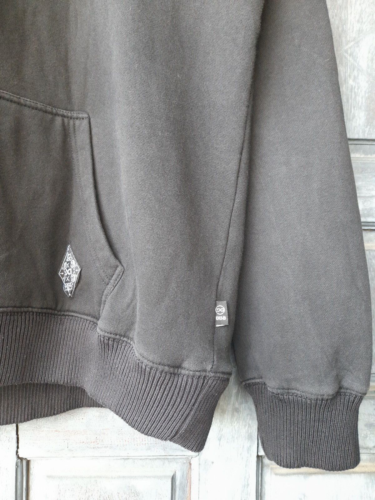 Japanese Brand Vintage Double Diamond 2 Guns Hoodie Black/Grey 00s Y2k Size US XXL / EU 58 / 5 - 7 Thumbnail