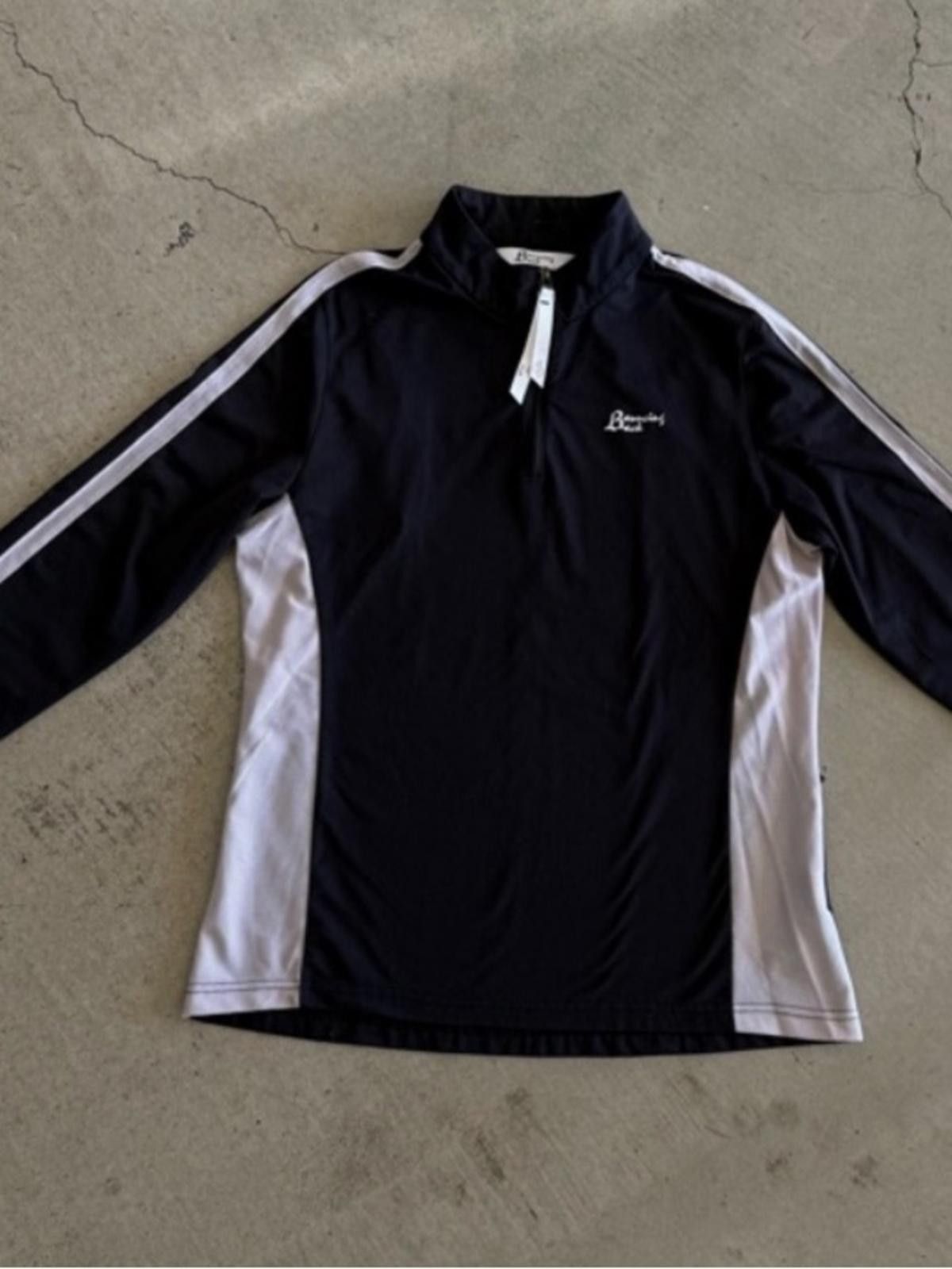 Titleist Bauncing Back / Half Zip Golf Pullover Top / Black White Size L / US 10 / IT 46 - 1 Thumbnail
