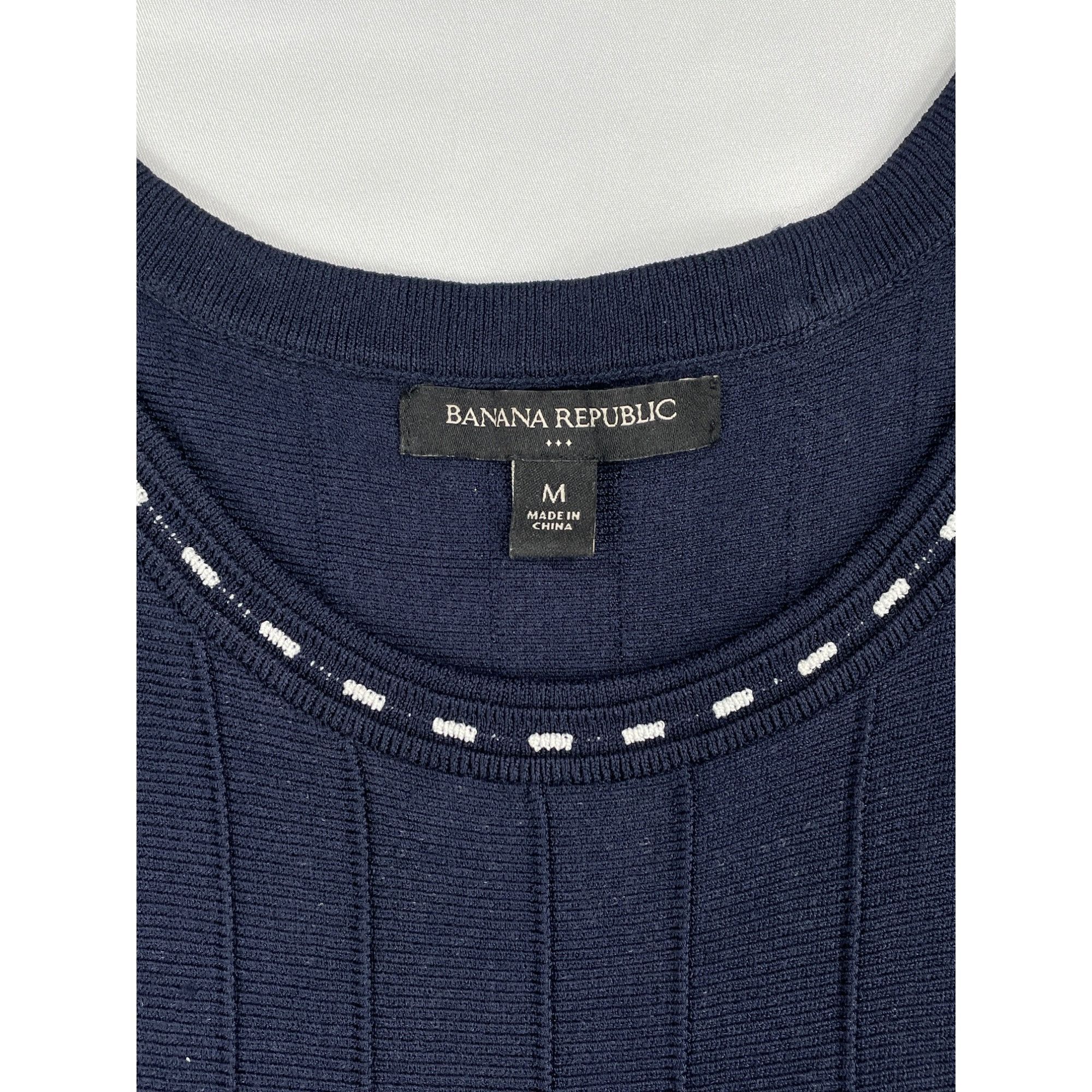 Banana Republic Banana Republic SKU 7644 Womens Sleeveless Navy Dress Size M Size M / US 6-8 / IT 42-44 - 3 Thumbnail