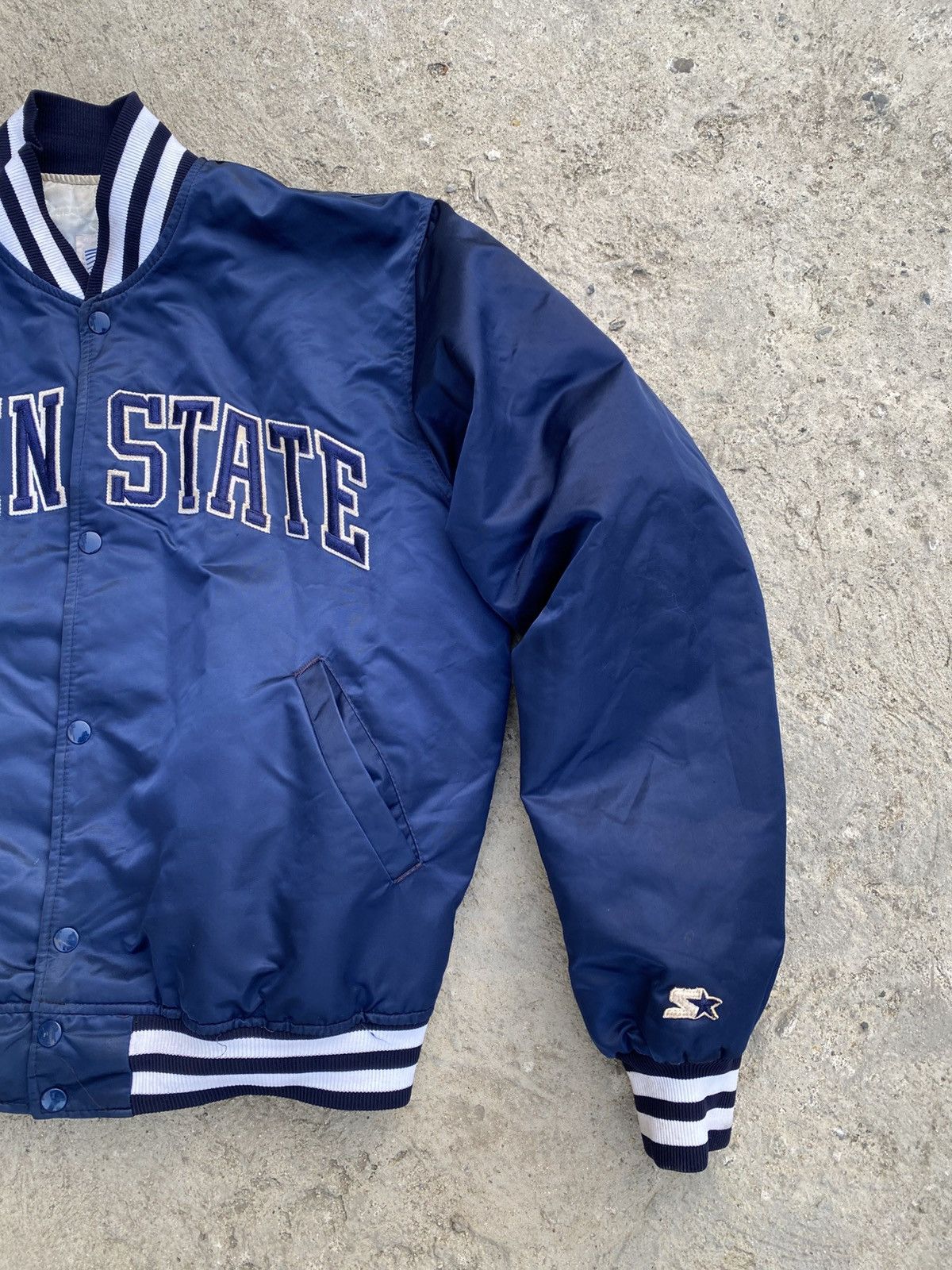ヴィンテージ 80s Penn State スターター サテンジャケット Vintage 80s Penn State starter satin jacket