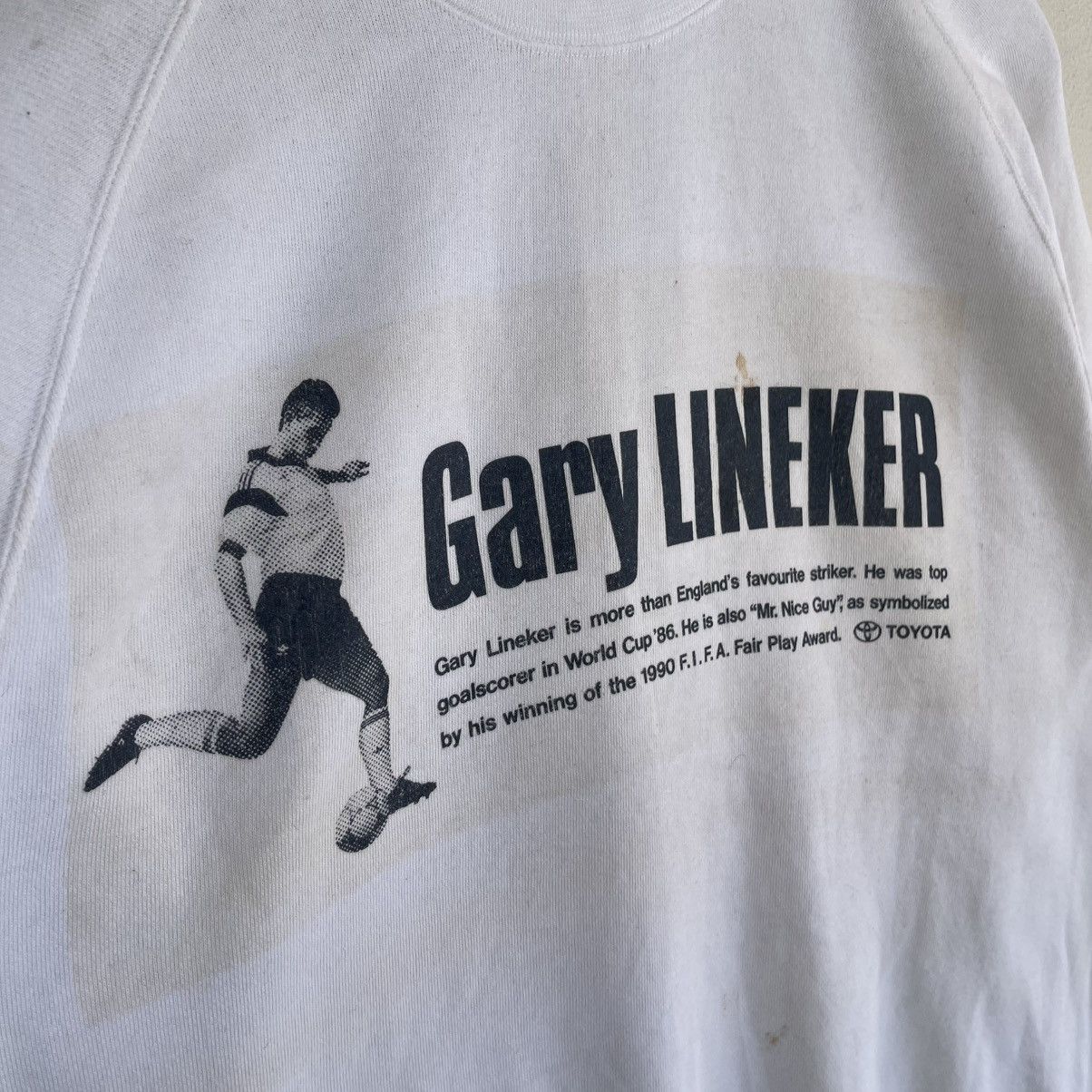 Rap Tees VINTAGE 90s Mizuno x Gary Lineker "Mr. Nice Guy" Sweatshirt Size US M / EU 48-50 / 2 - 4 Thumbnail