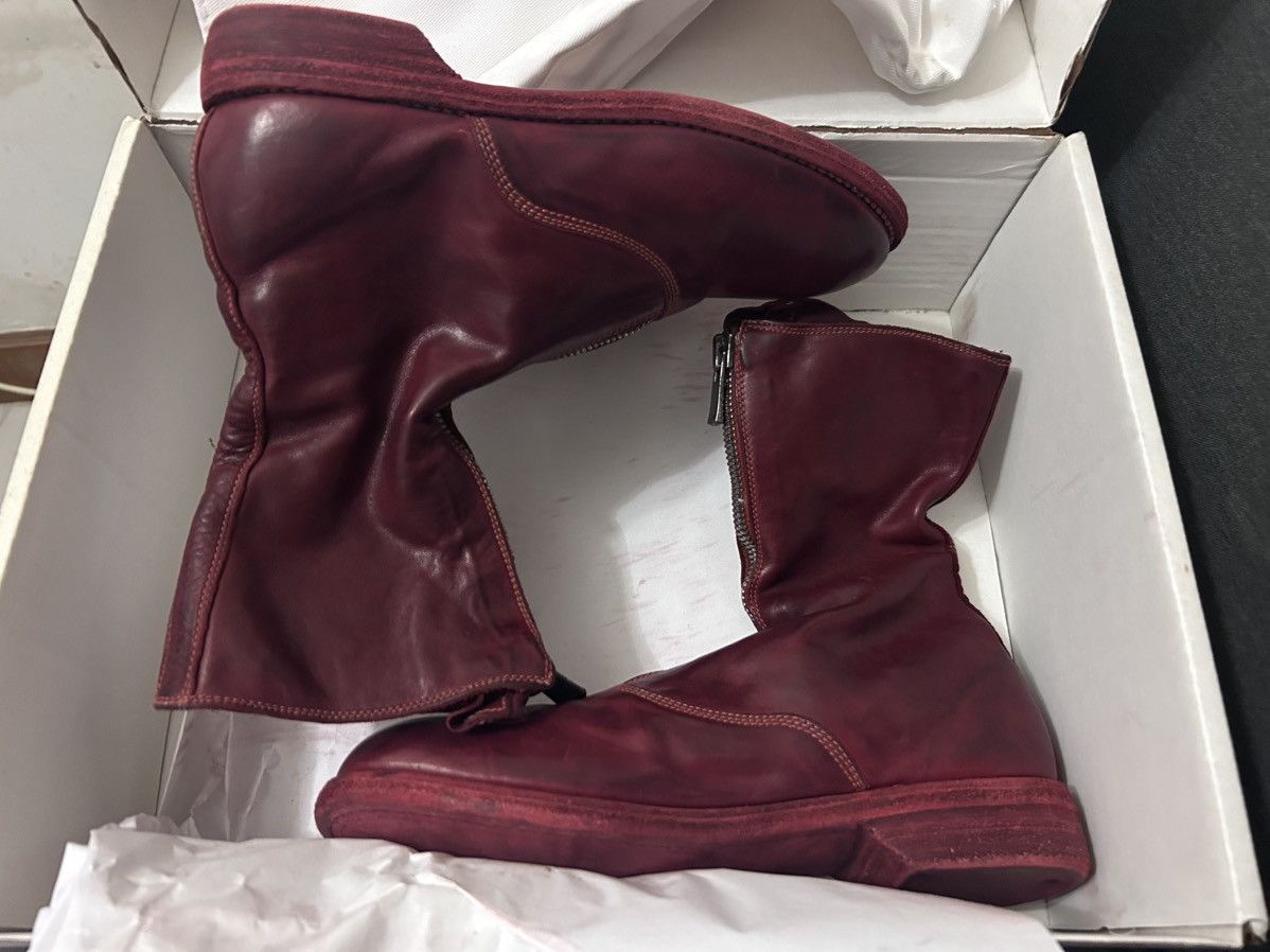 Guidi GUIDI 310 women’s red horse leather front zip ankle boots Size US 6 / IT 36 - 1 Thumbnail