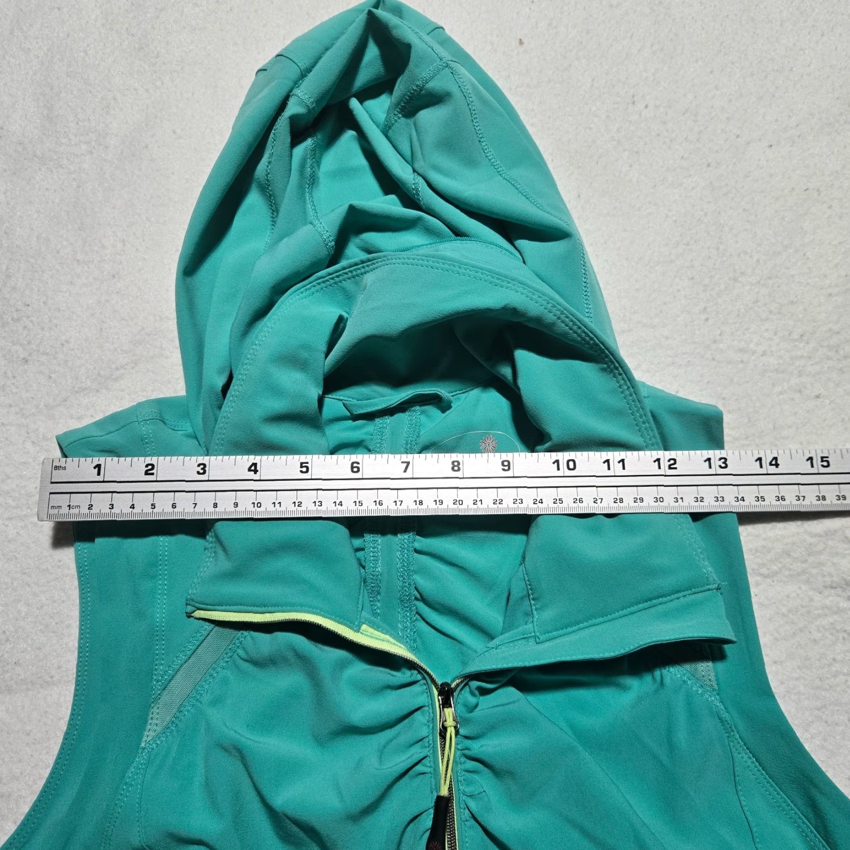 Vintage Tangerine Vest Women M Blue Sleeveless Hooded Zip Activewear Jacket/ Vest Blue Tangerine Women's M Sleeveless Hooded Zip Vest Jacket Size M / US 6-8 / IT 42-44 - 4 Thumbnail