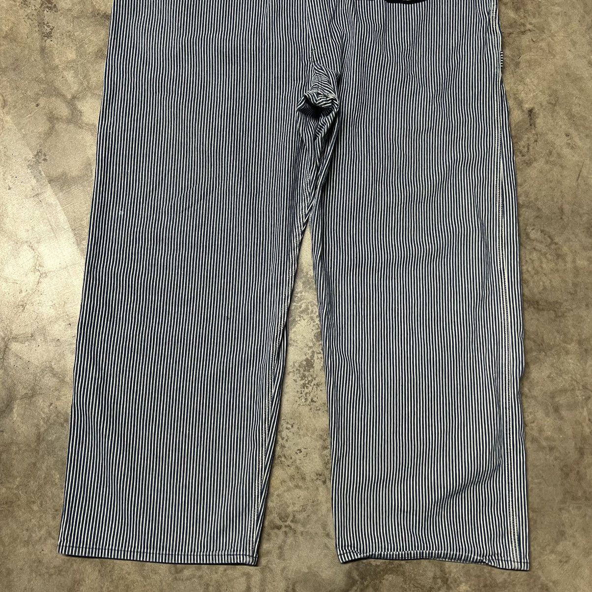 Oshkosh × Vintage Vintage 60’s OshKosh Bgosh Vestbak Hickory Stripe Overalls Size US 44 / EU 60 - 7 Thumbnail